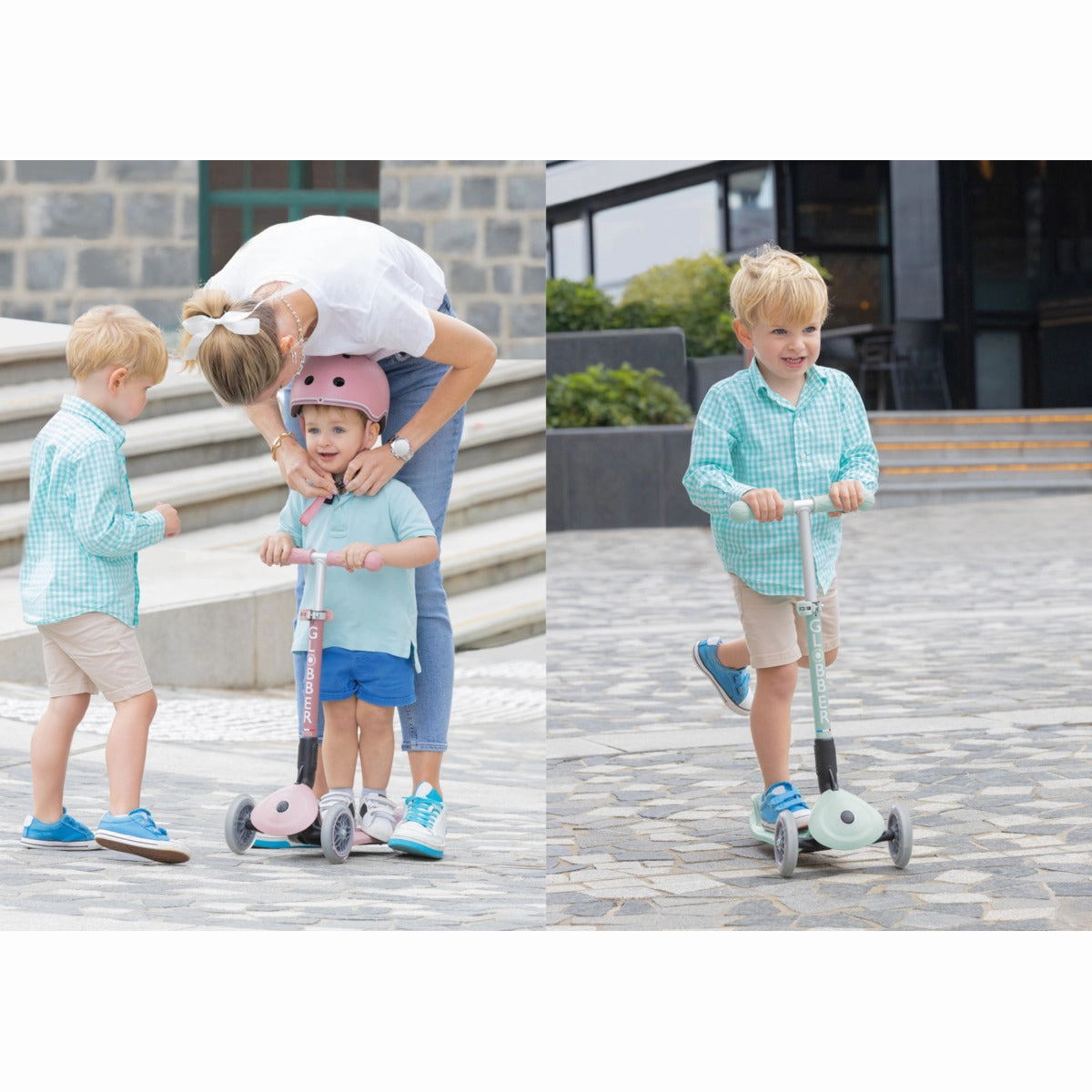 Globber Junior Foldable Lights Ecologic  - Berry () (2Y )