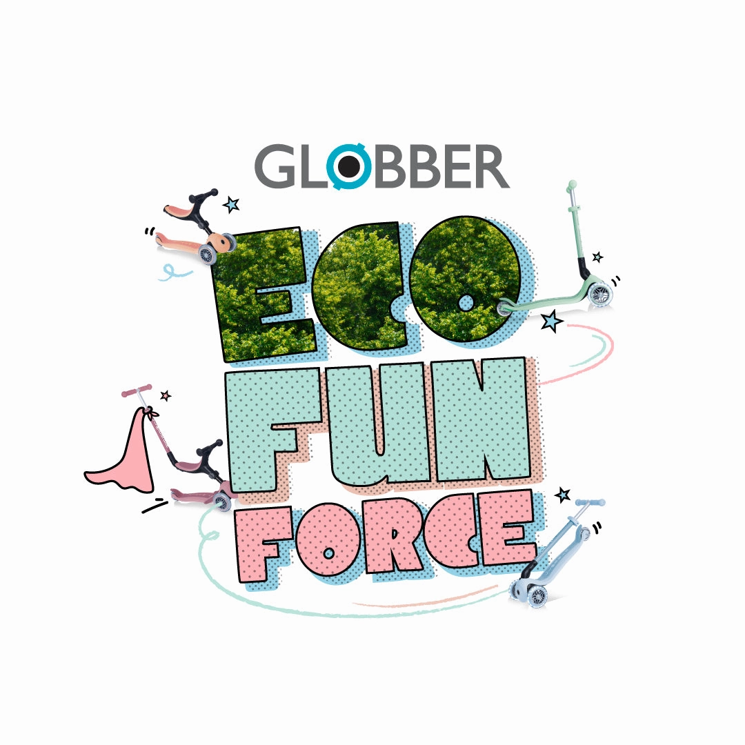 Globber Junior Foldable Lights Ecologic  - Berry () (2Y )
