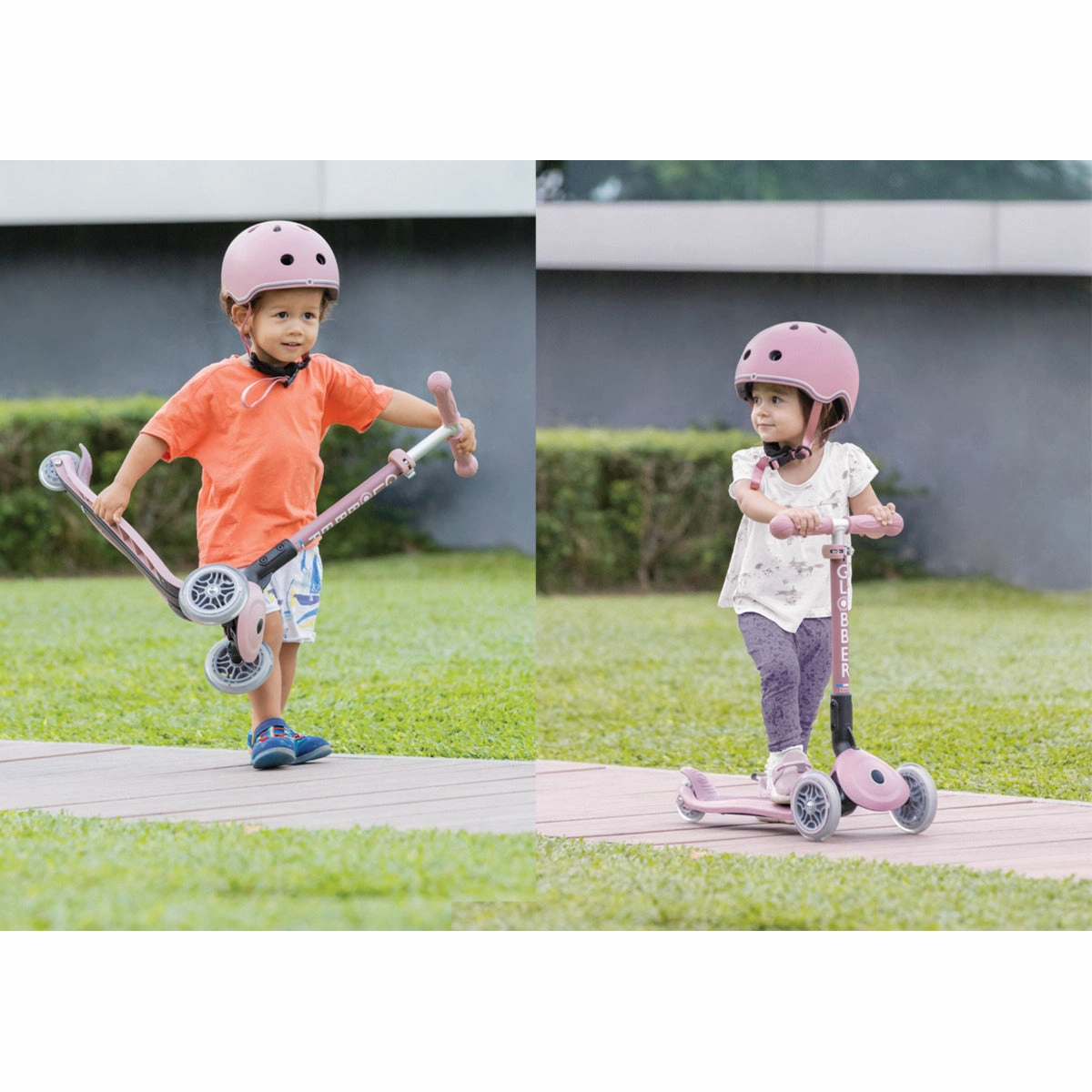 Globber Junior Foldable Lights Ecologic  - Blueberry () (2Y )
