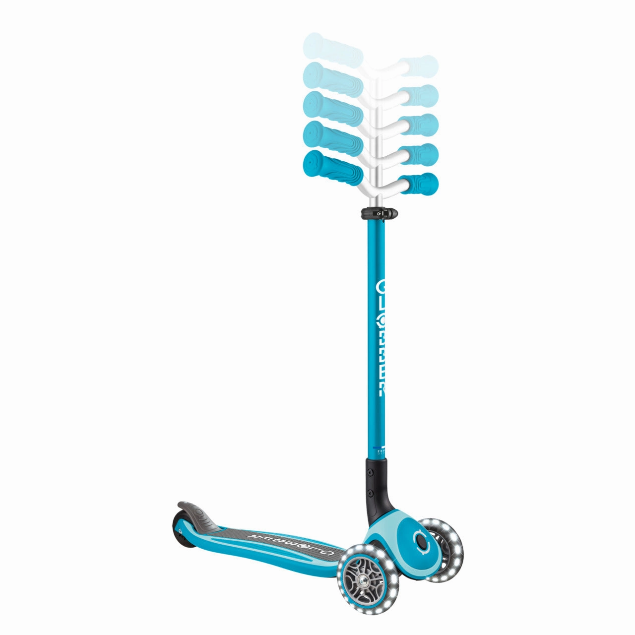 Globber Master Lights  - Aqua (4 - 14Y)