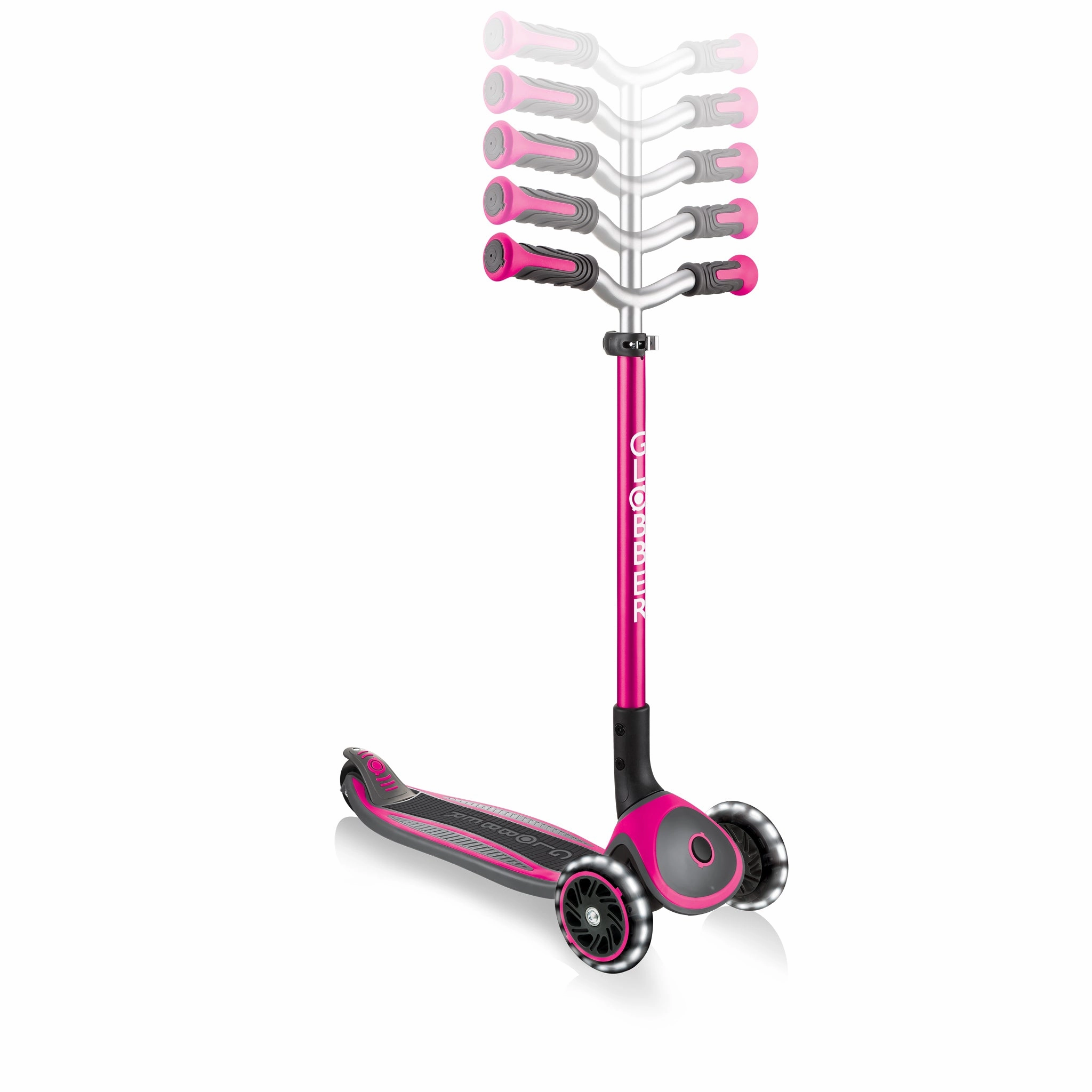 Globber Master Lights  - Pink (4 - 14Y)