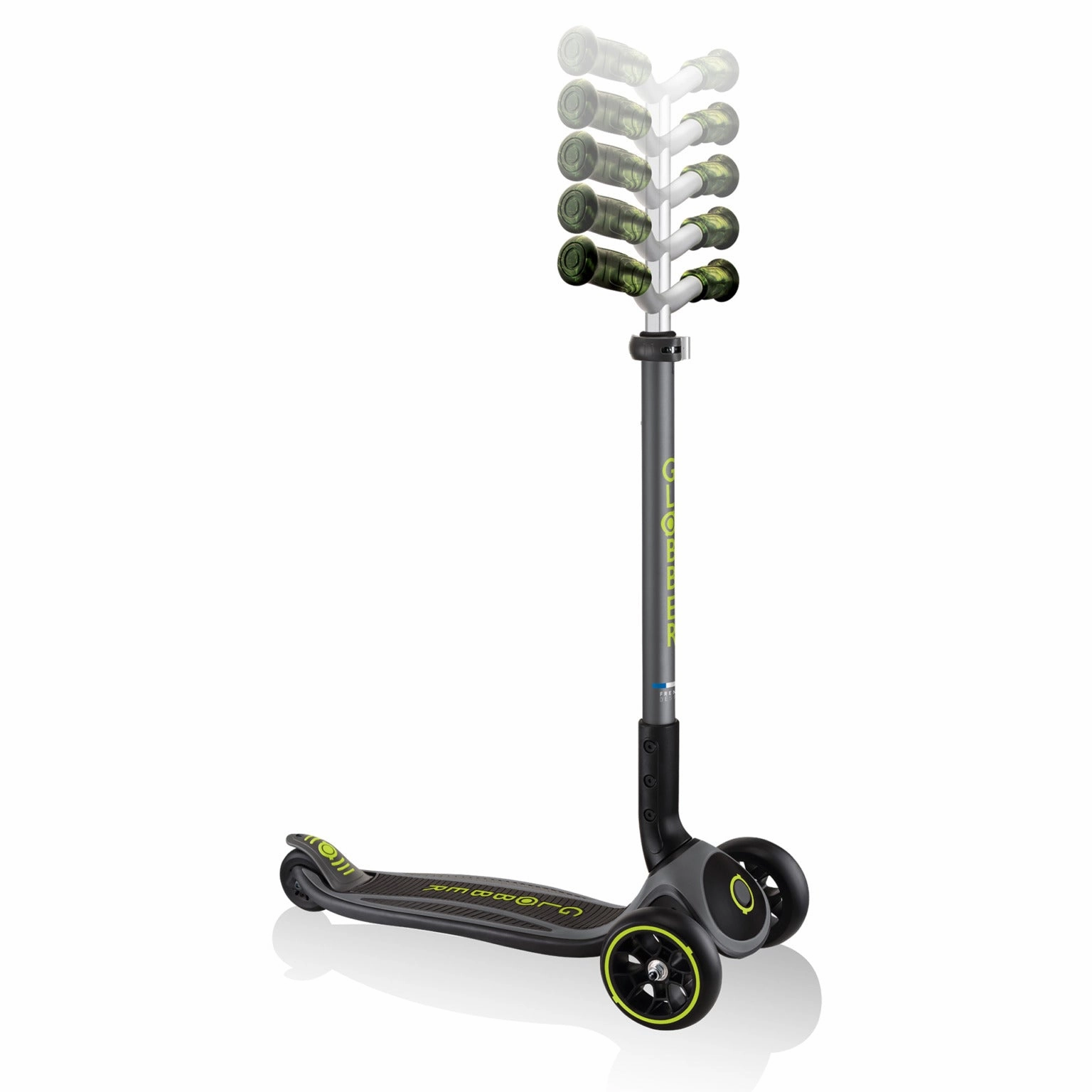 Globber Master Prime  - Black / Lime Green (4 - 14Y)