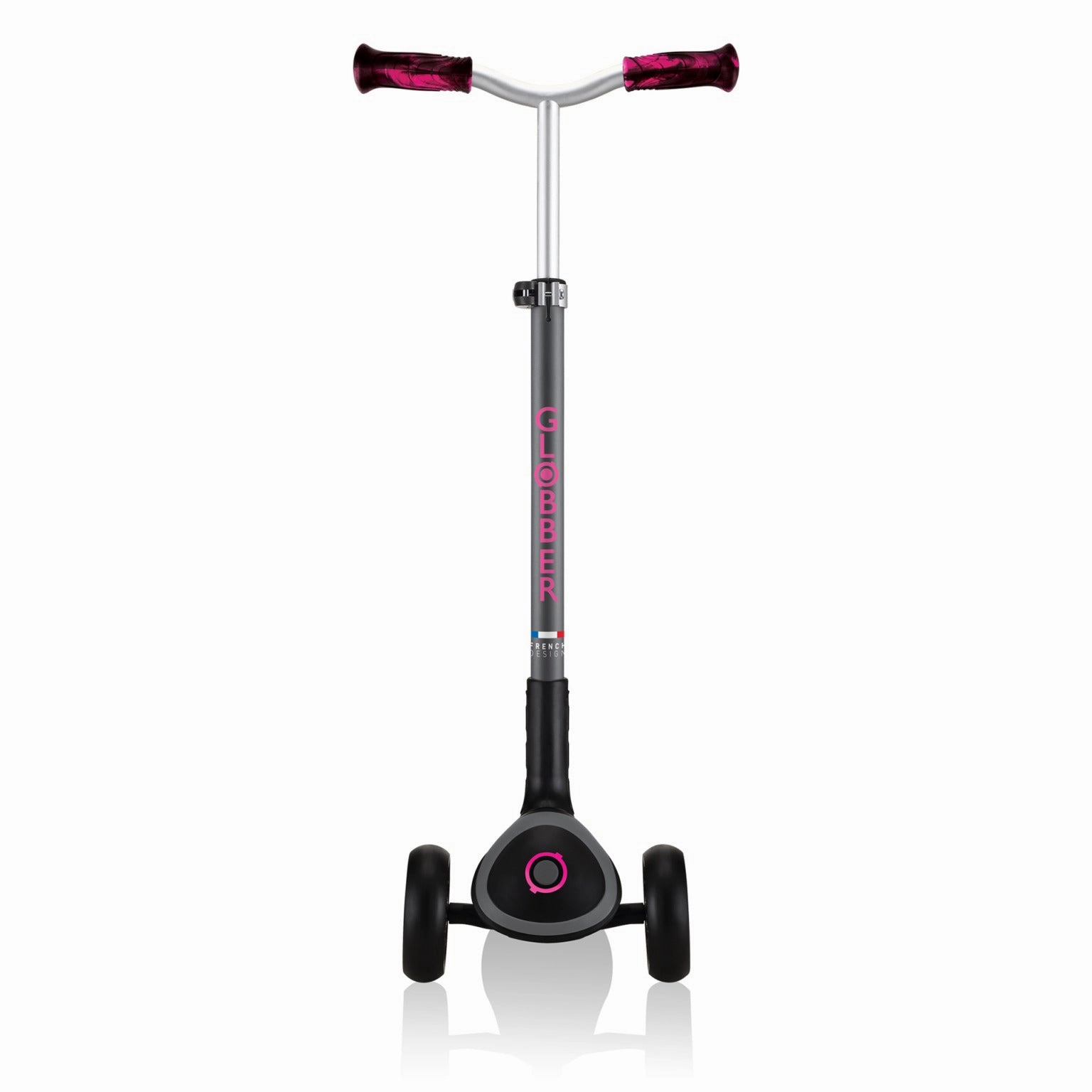 Globber Master Prime  - Black / Neon Pink (4 - 14Y)