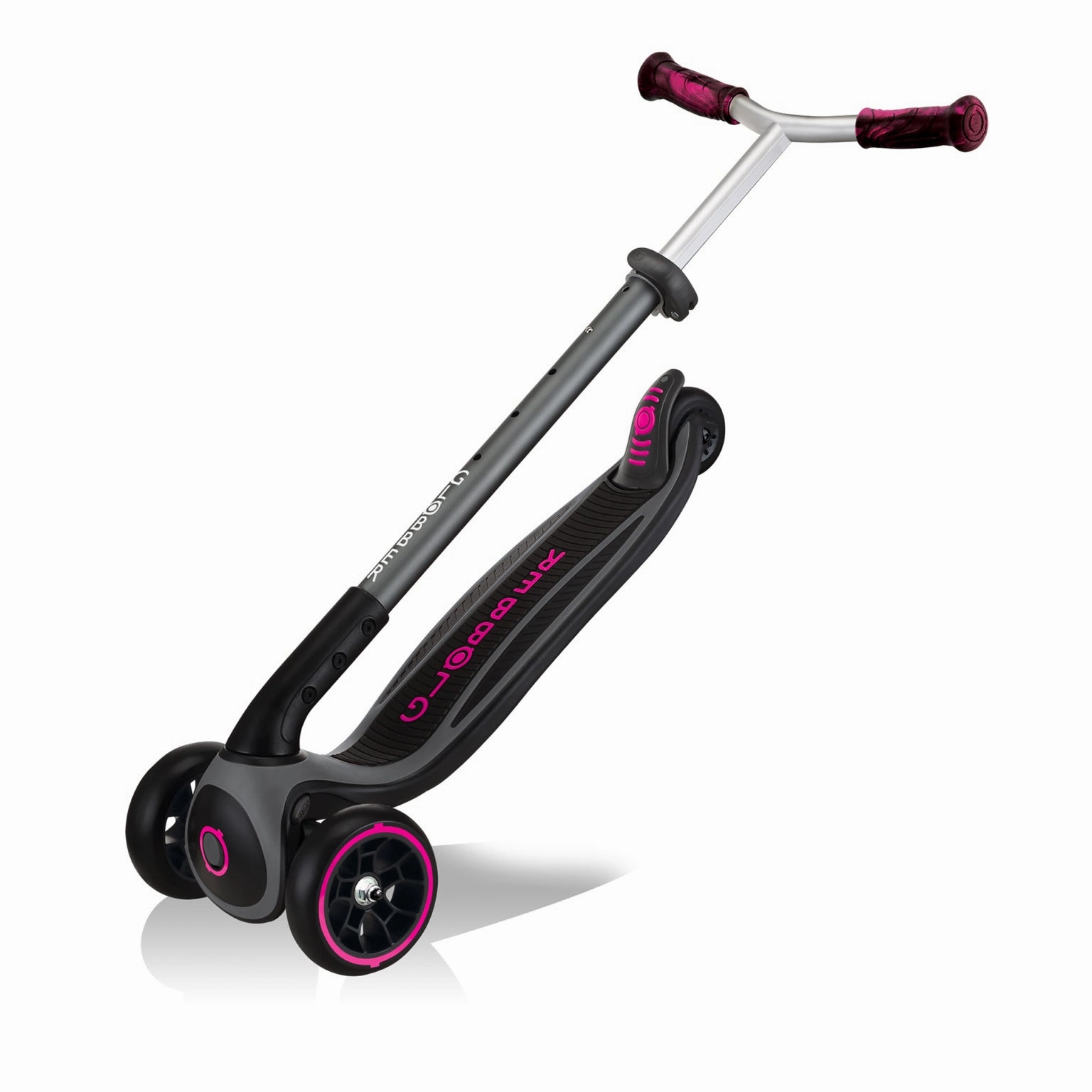 Globber Master Prime  - Black / Neon Pink (4 - 14Y)