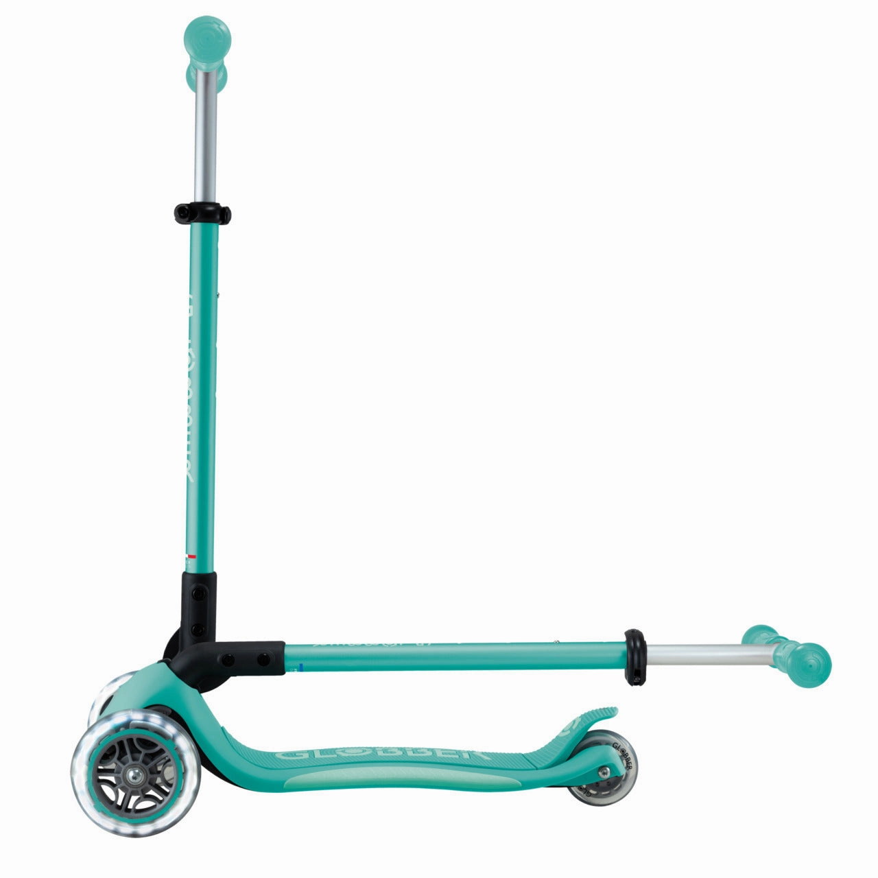 Globber Primo Foldable Plus Lights V2  - Dark Mint / Mint (3 - 9Y )