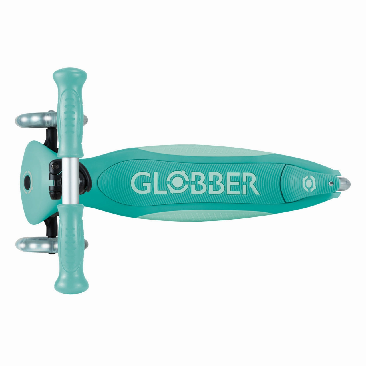 Globber Primo Foldable Plus Lights V2  - Dark Mint / Mint (3 - 9Y )