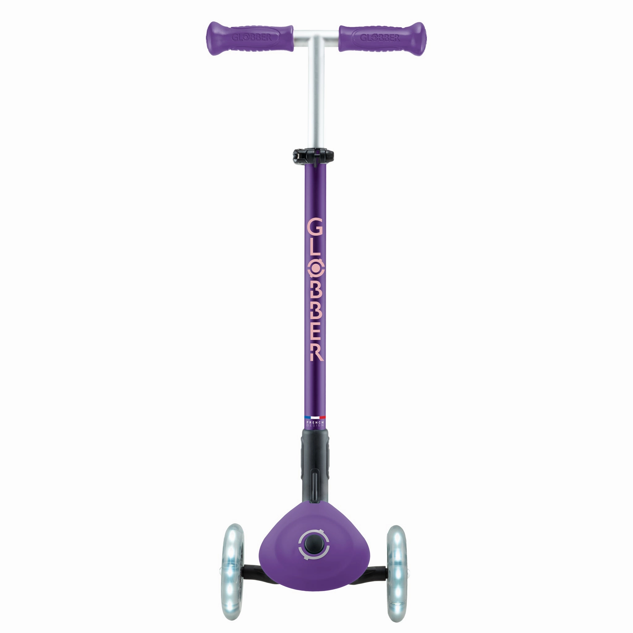 Globber Primo Foldable Plus Lights V2  - Purple / Pastel Pink (3 - 9Y )