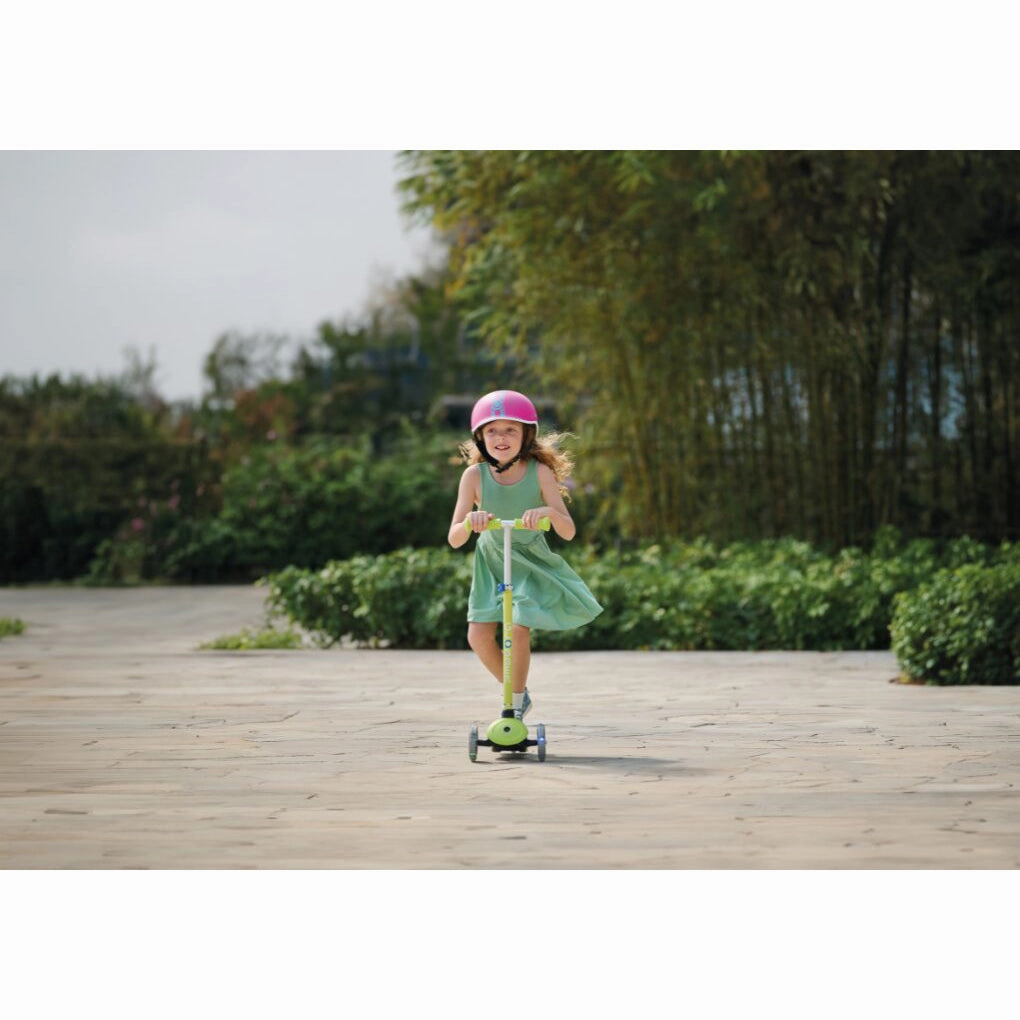 Globber Primo Lights V2  - Pastel Pink / Coral Pink (3 - 7Y )