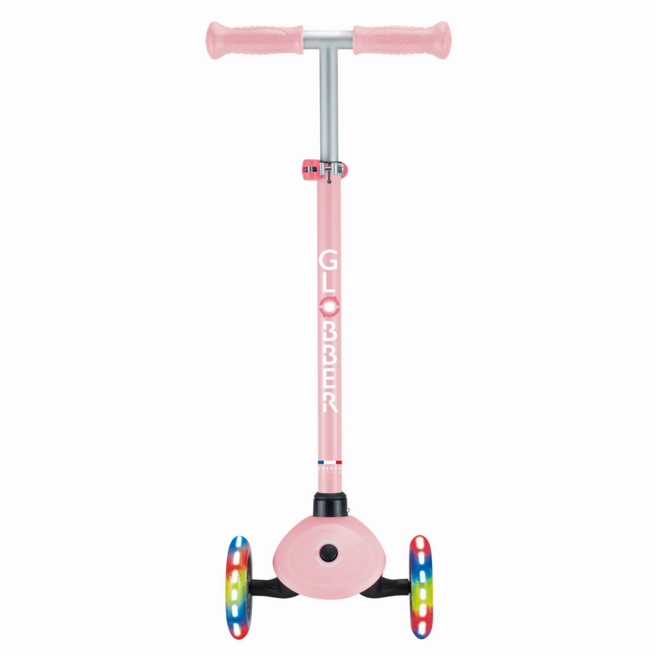 Globber Primo Lights V2  - Pastel Pink / Coral Pink (3 - 7Y )