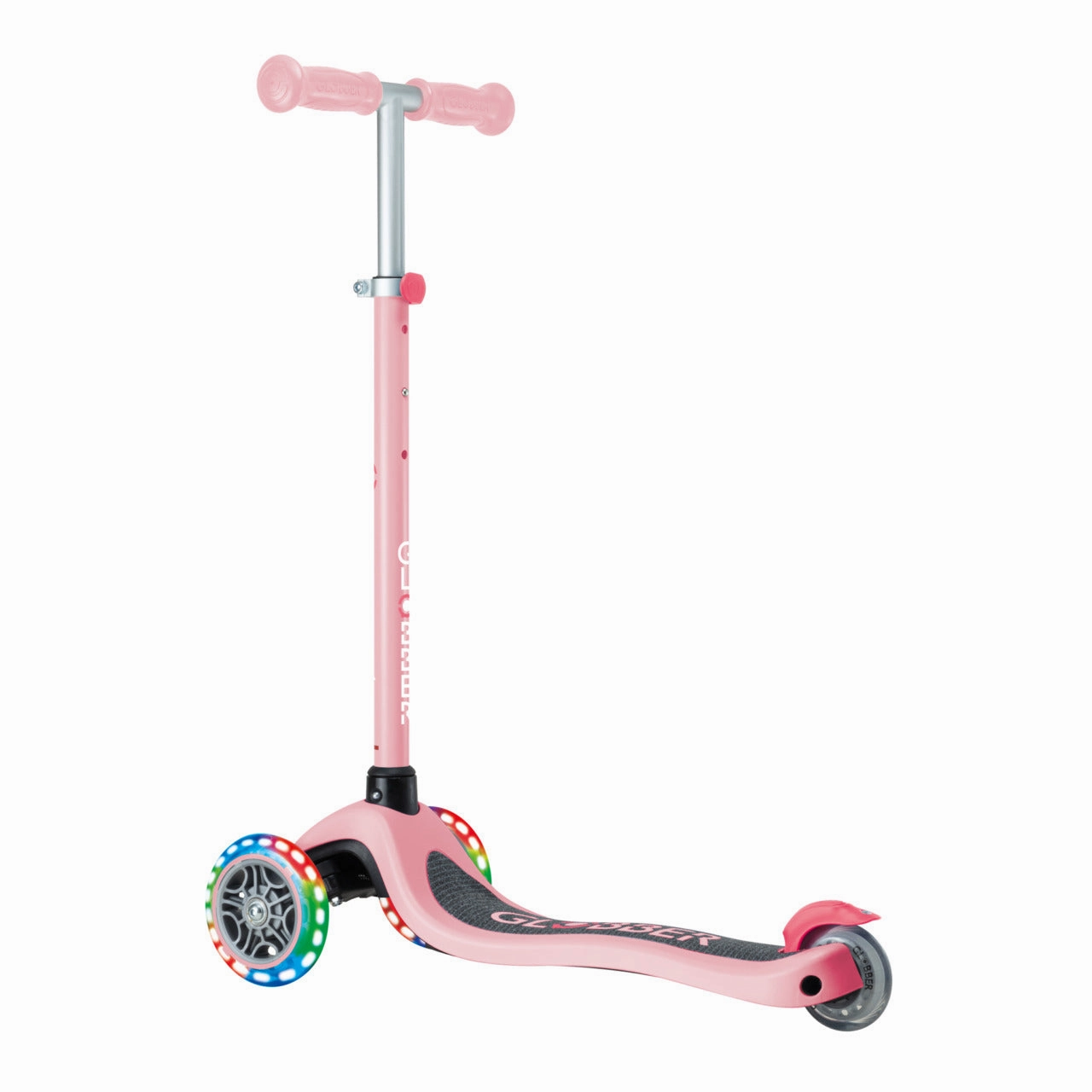 Globber Primo Lights V2  - Pastel Pink / Coral Pink (3 - 7Y )
