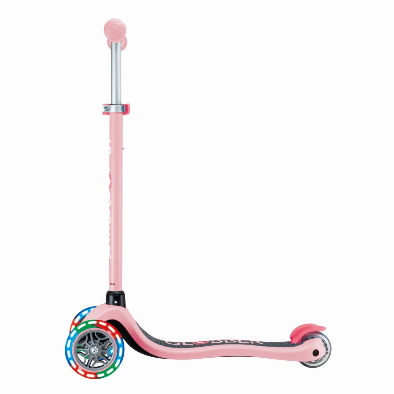 Globber Primo Lights V2  - Pastel Pink / Coral Pink (3 - 7Y )