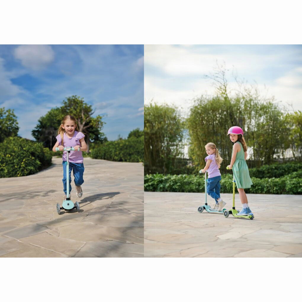 Globber Primo Lights V2  - Pastel Pink / Coral Pink (3 - 7Y )