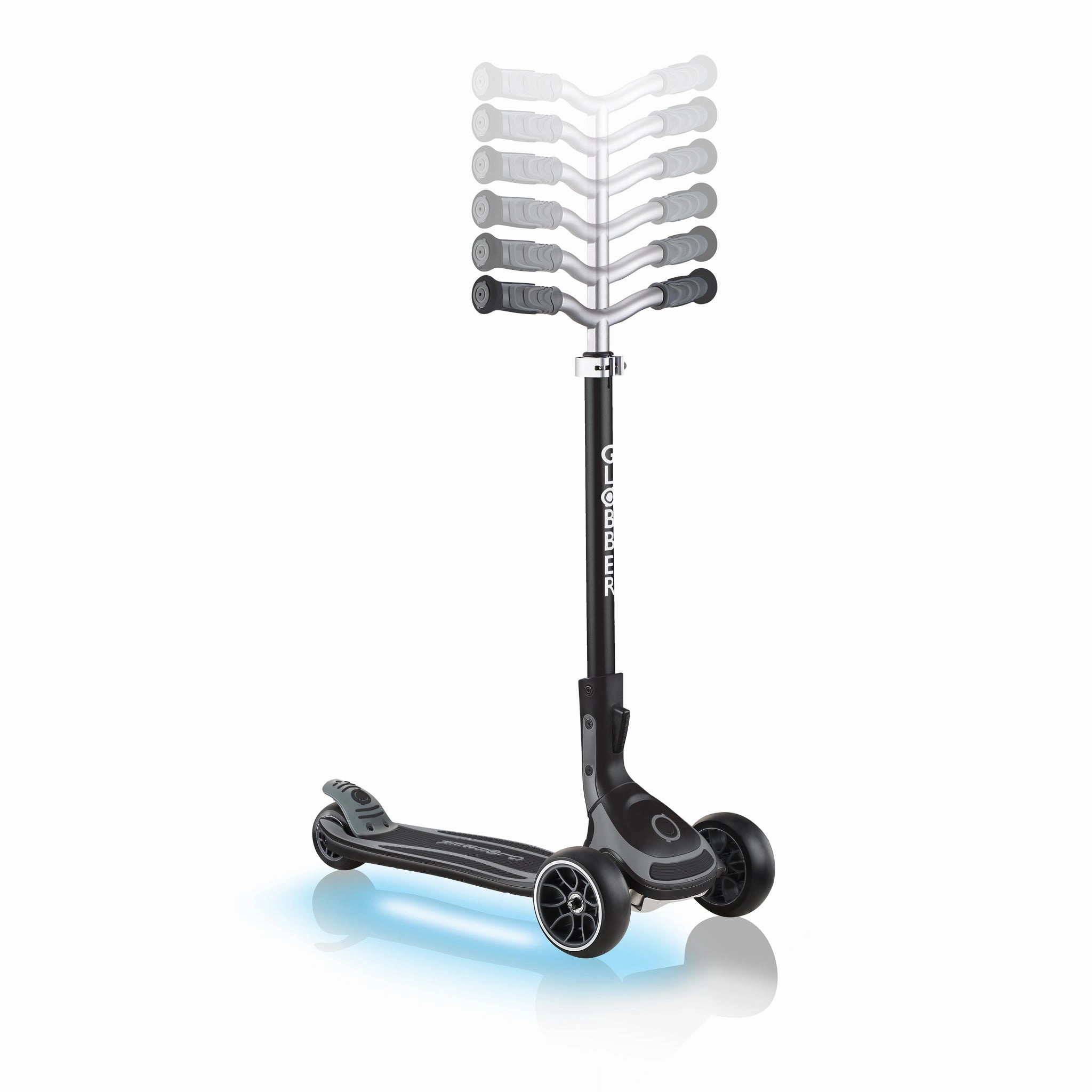 Globber Ultimum Lights  - Black / Charcoal Grey (5Y )