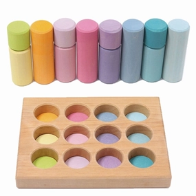 GRIMMS Stacking Game Small Pastel Rollers