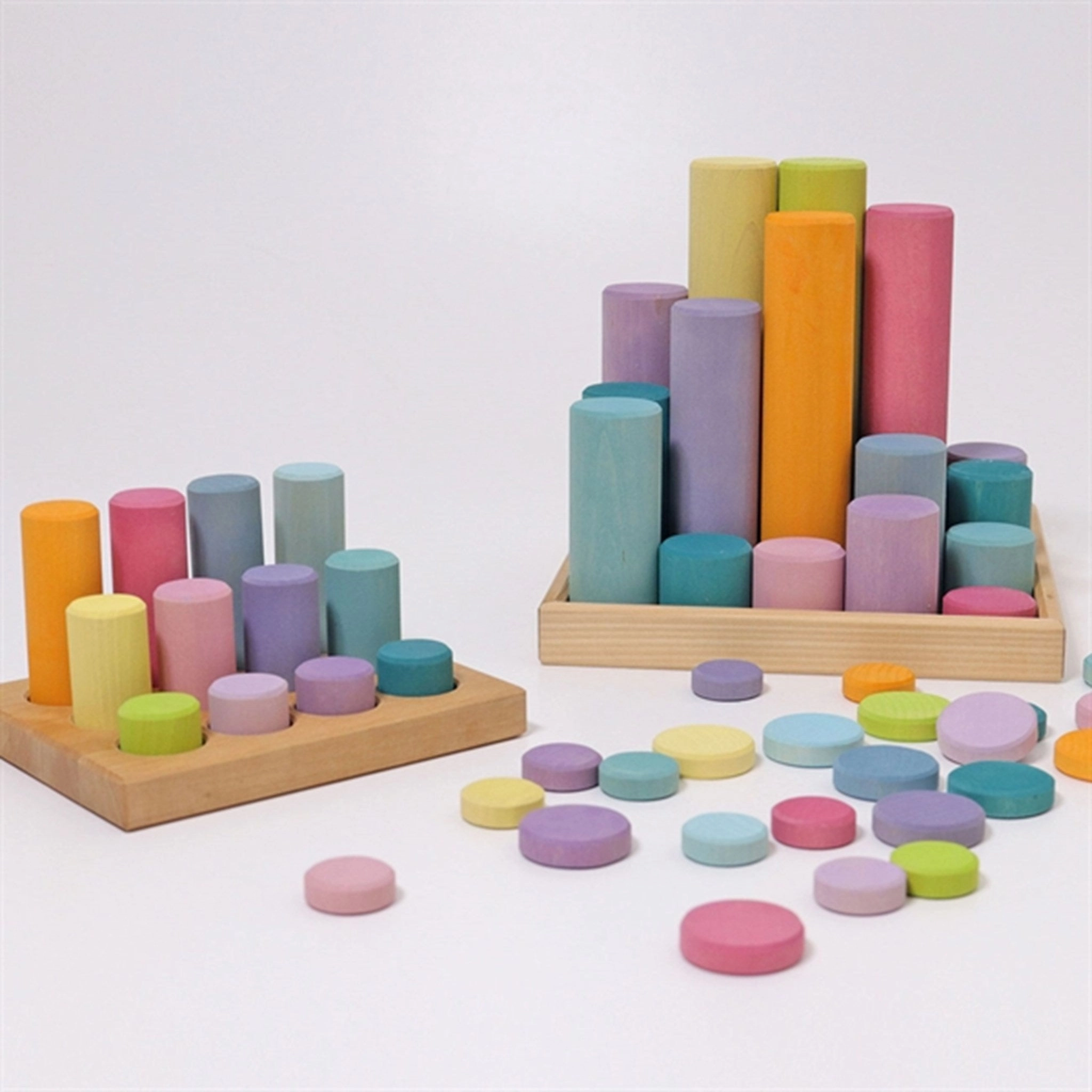 GRIMMS Stacking Game Small Pastel Rollers