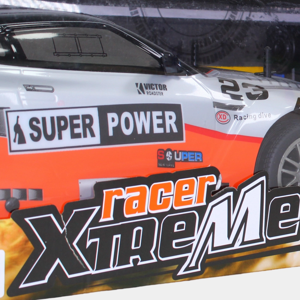 GTR High-Speed Four-Way Remote Control Car  Rechargeable RC Car (Orange & Sliver)