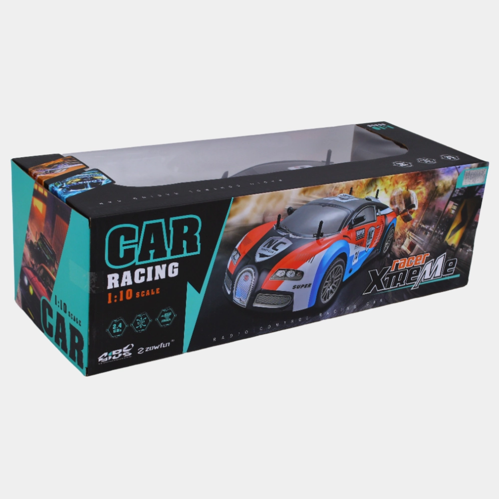 GTR High-Speed Four-Way Remote Control Car  Rechargeable RC Car (Orange & Sliver)