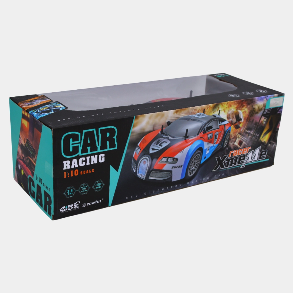 GTR High-Speed Four-Way Remote Control Car  Rechargeable RC Car (Red & White)