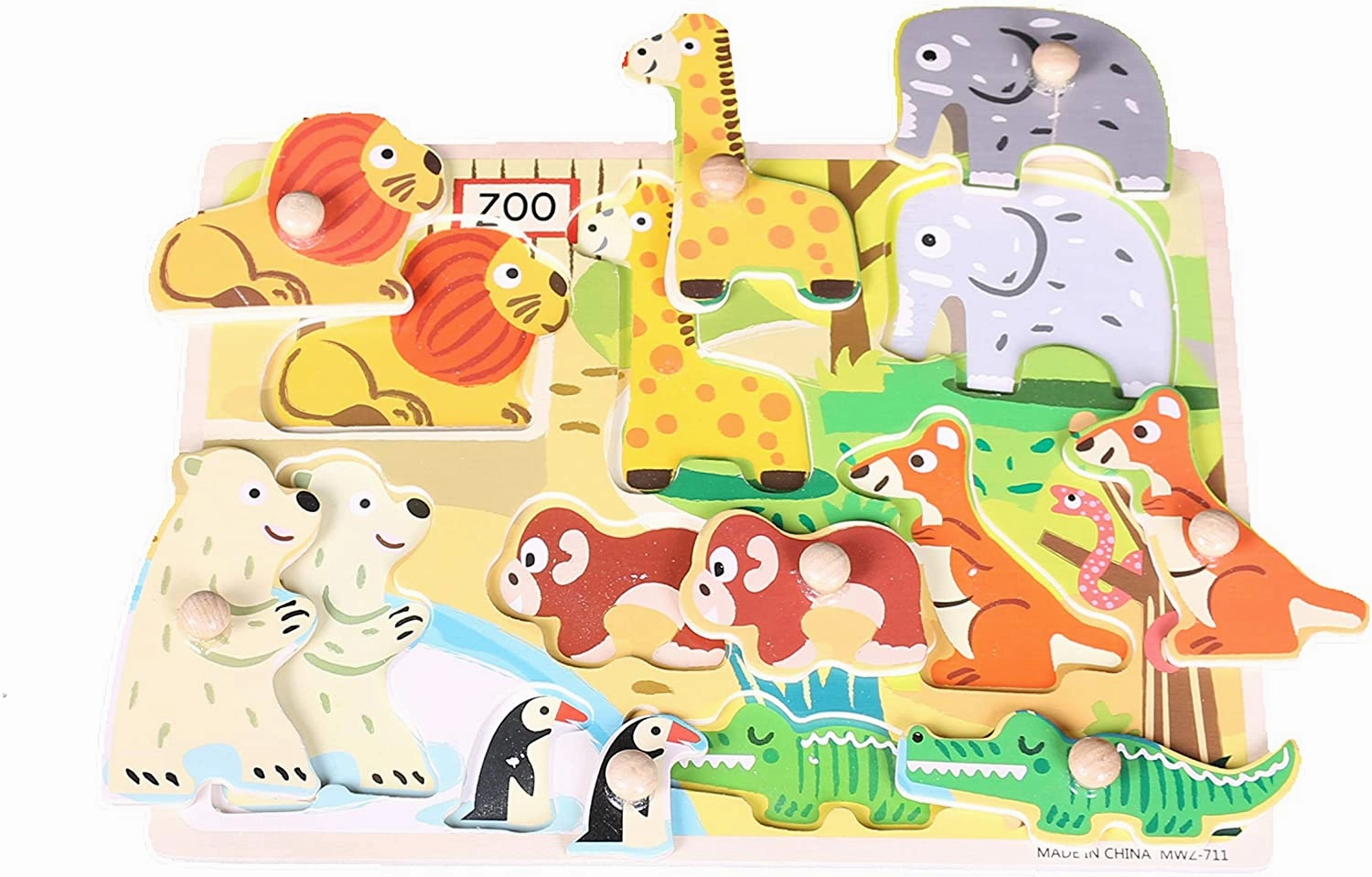 Hand Catch Puzzle-Zoo