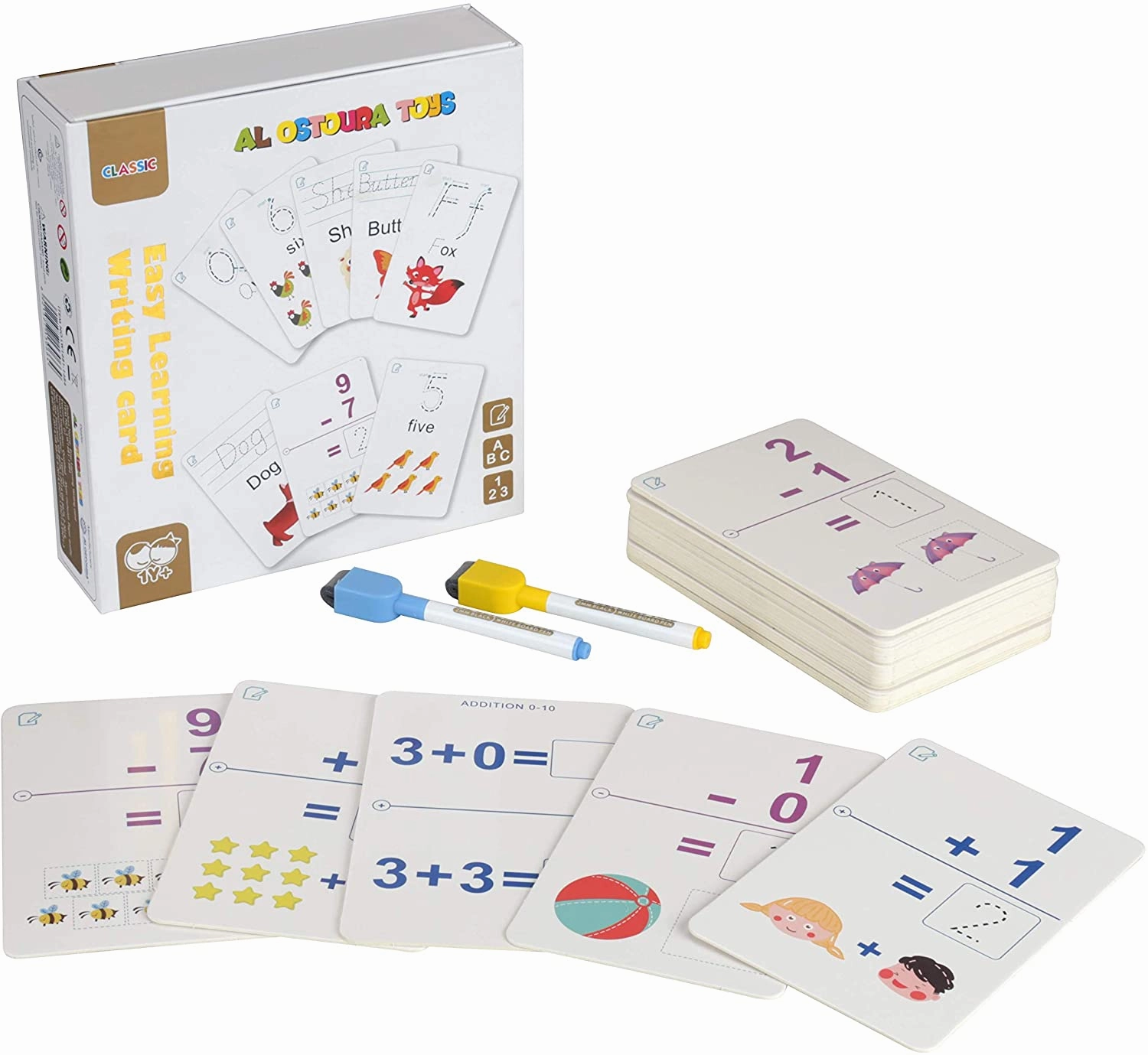 Handwriting-Math cards  Write & Wipe