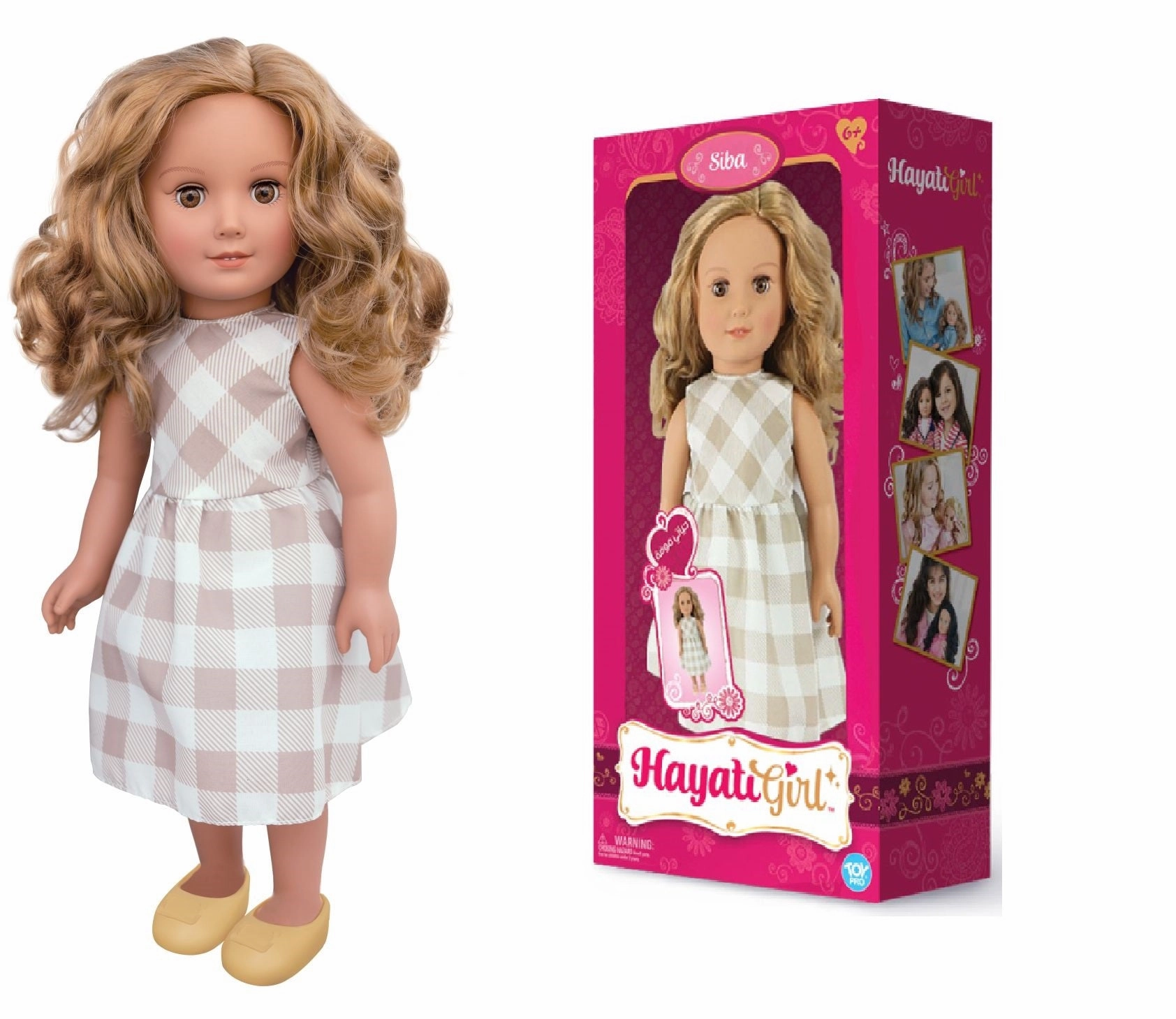 Hayati Girl Doll Siba Carreau Dress 18 Inch