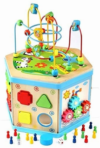 Hexagon Multi function large beads around
