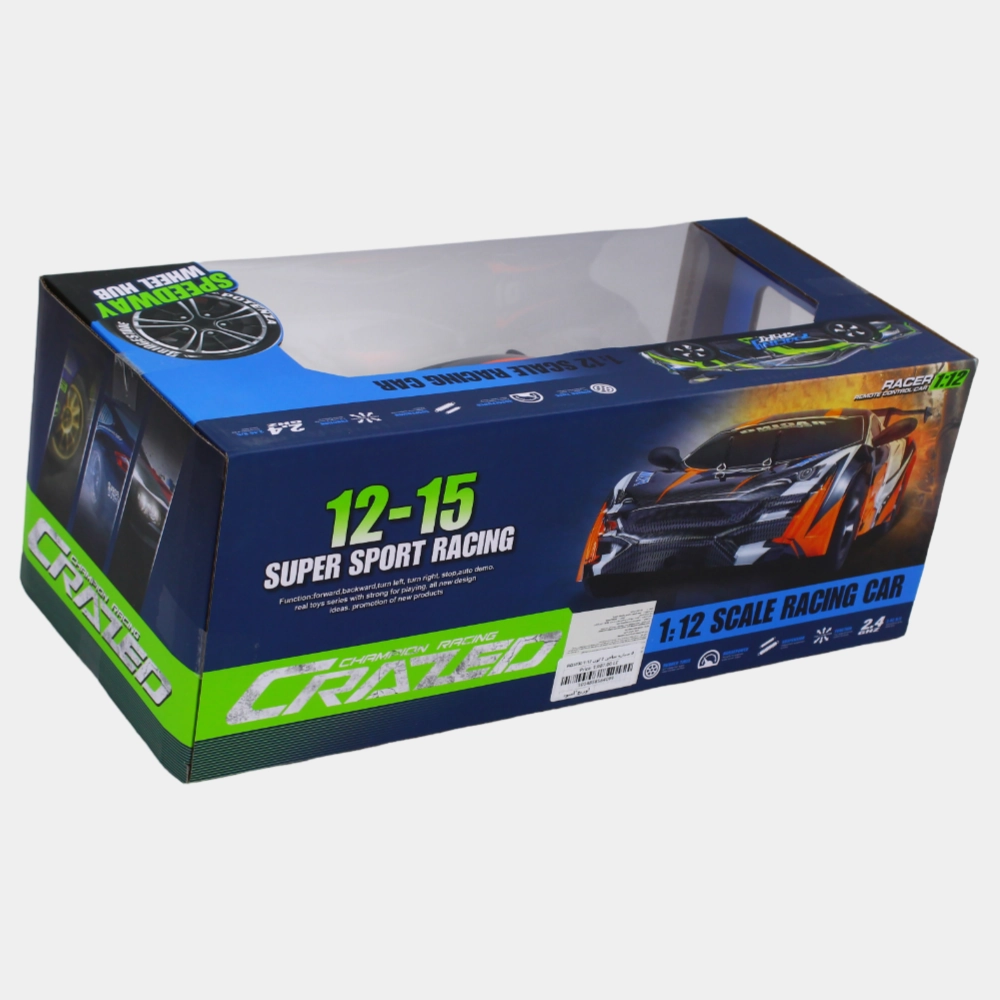 High-Speed RC Drift Racing Car  Remote Control Toy for Kids (Orange)