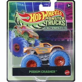 Hot Wheels Monster Trucks 1:64 Glow-In-The-Dark Podium Crasher