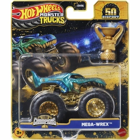 Hot Wheels Monster Trucks Bigfoot Trophy Champions Mega-Wrex