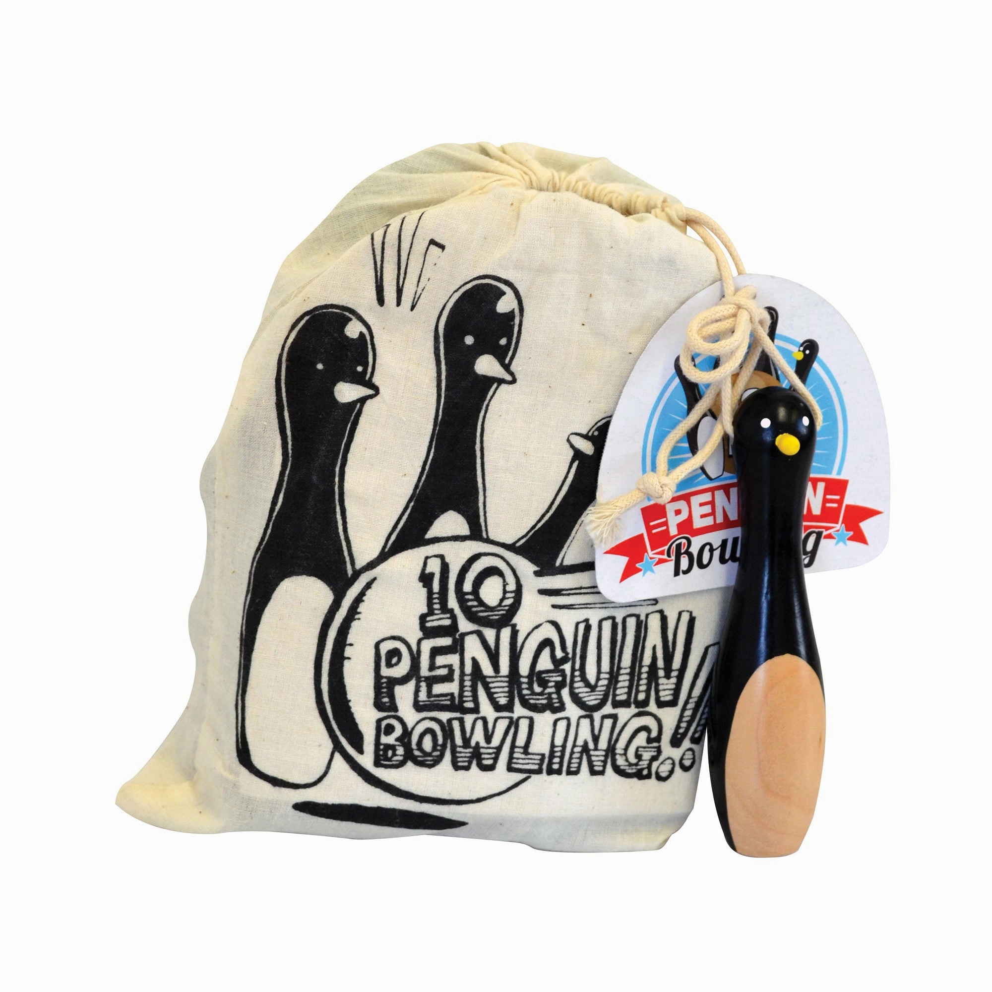 House of Marbles 10-Penguin Bowling in a Bag