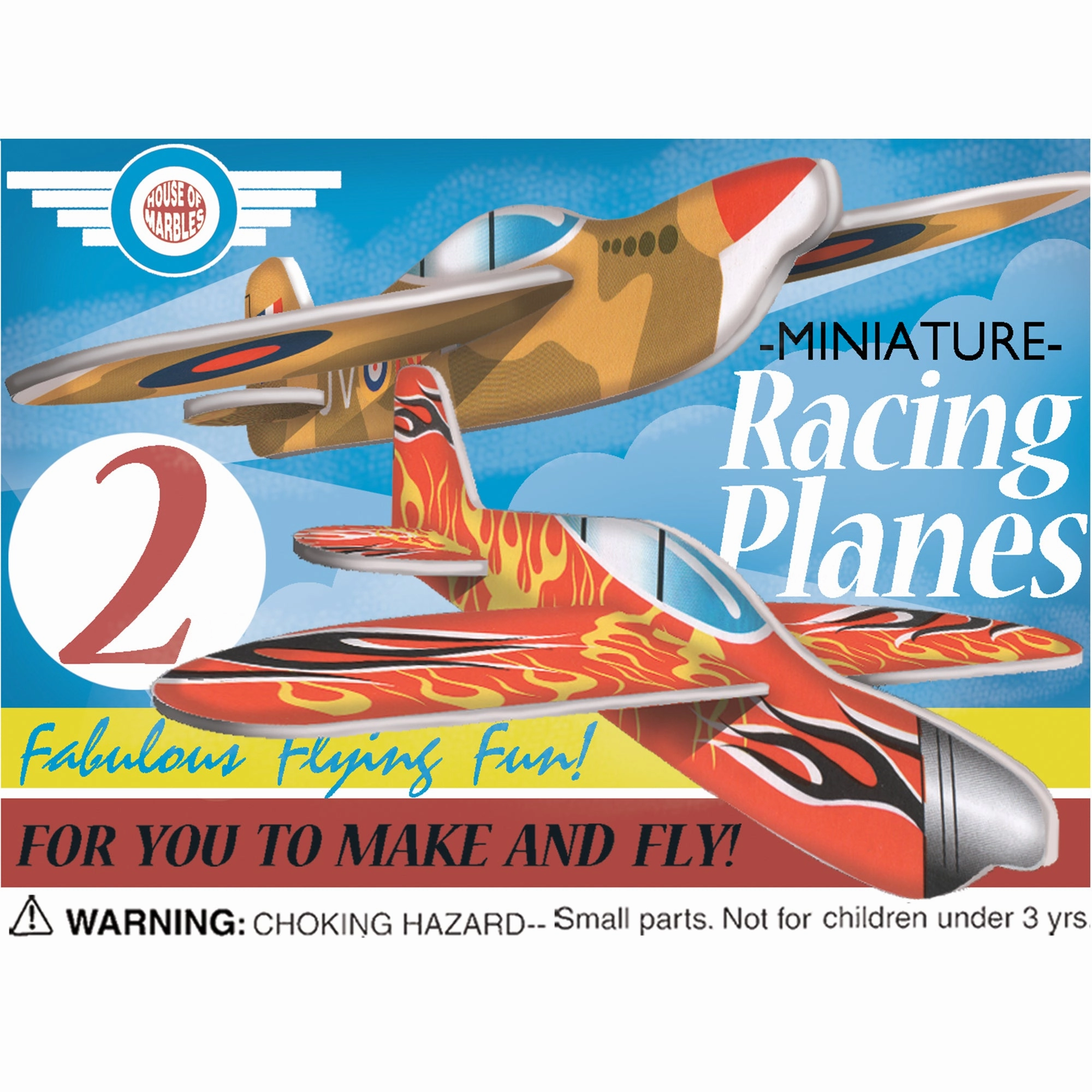 House of Marbles Mini Fighter Racing Planes (1pc)