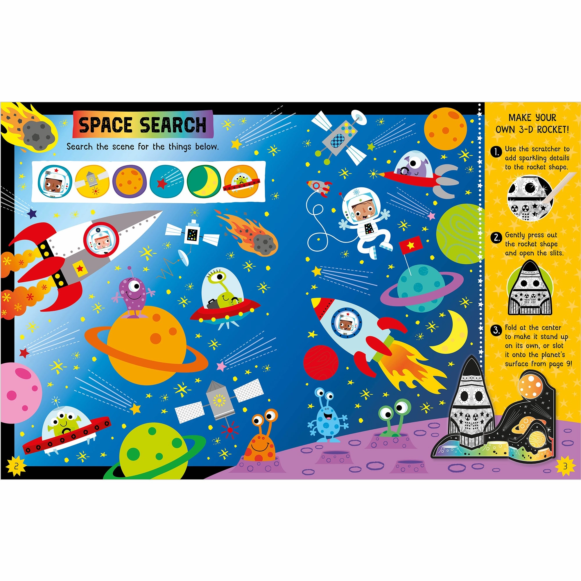 House of Marbles Scratch & Sparkle Space Activity Book