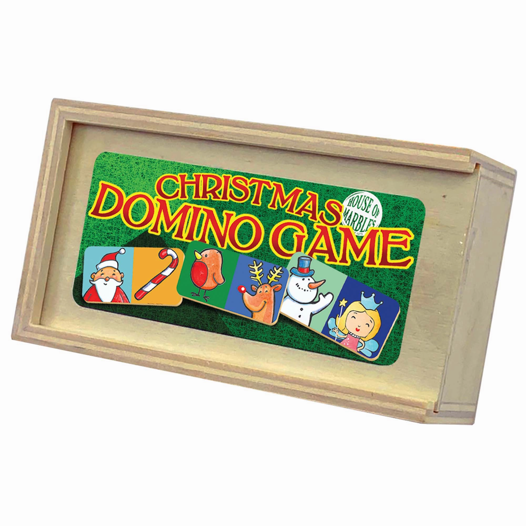 House of Marbles Wooden Christmas Dominoes