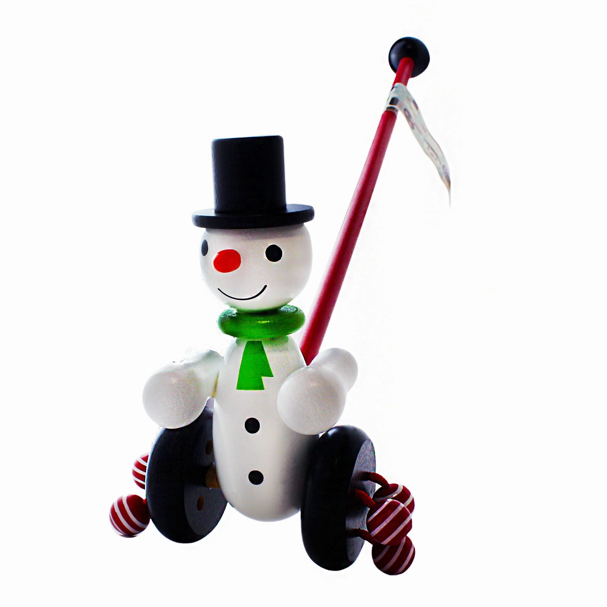 House of Marbles Wooden Push Along Snowman