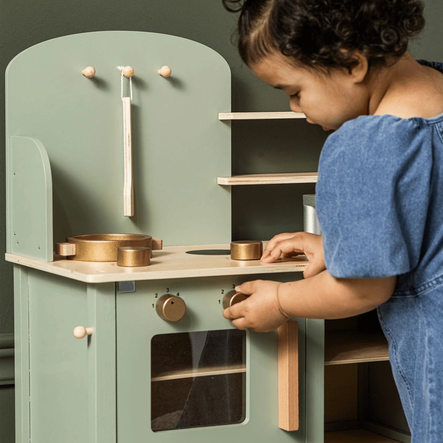 JaBaDaBaDo Kitchen with Pot & Pan Green
