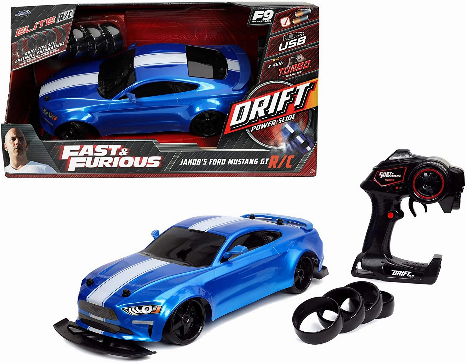 JADA - F & F RC Drift Jakob's Ford Mustang 1:10