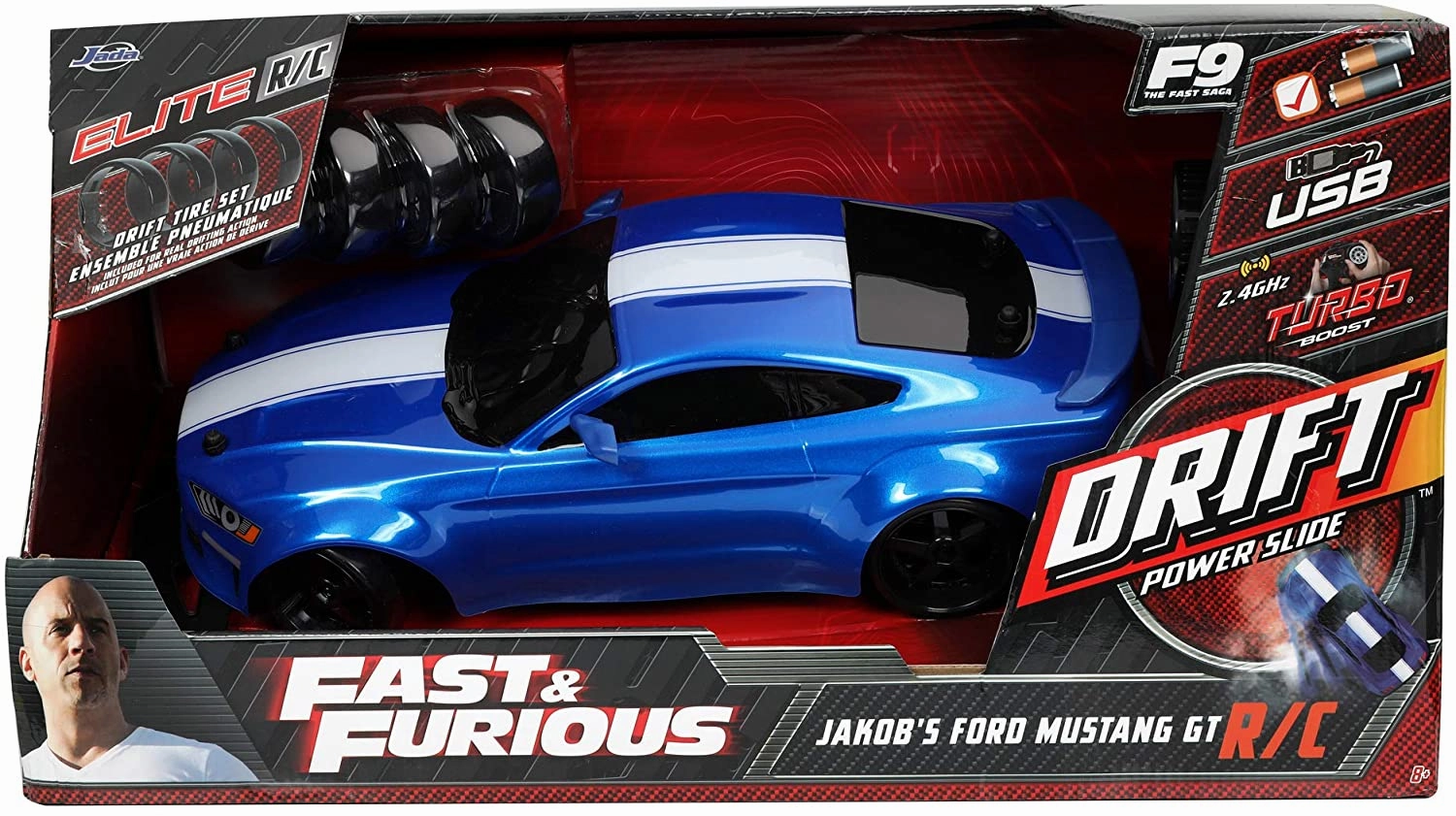 JADA - F & F RC Drift Jakob's Ford Mustang 1:10