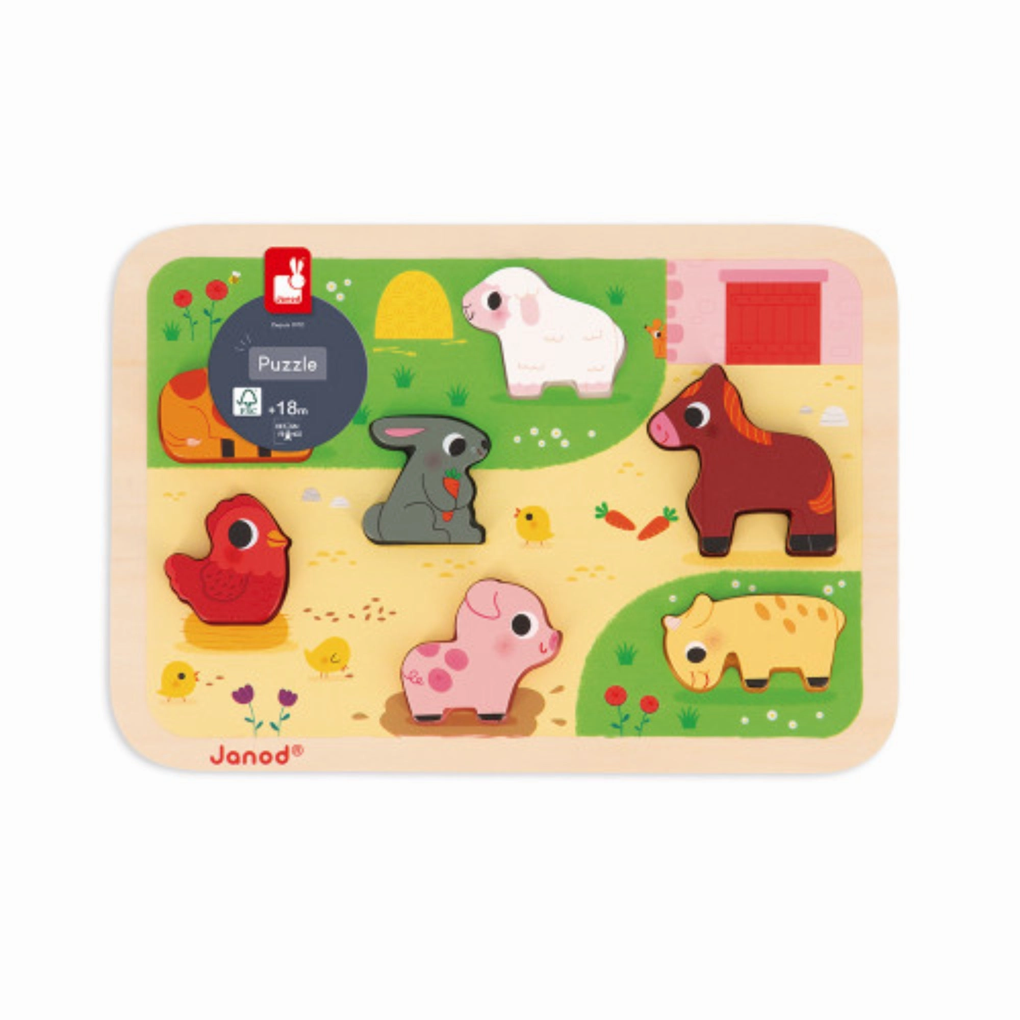 Janod At the Farm Chunky Puzzle