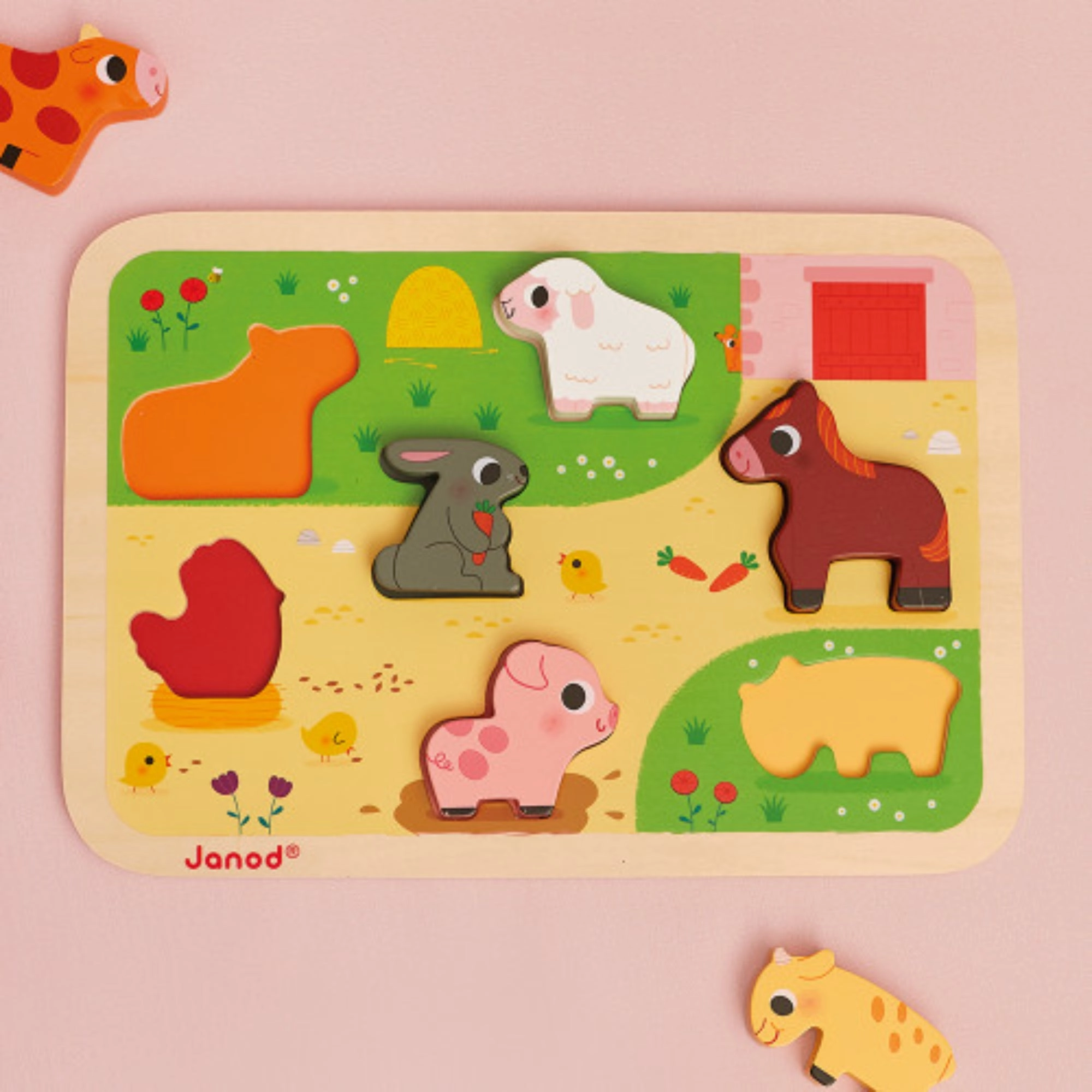 Janod At the Farm Chunky Puzzle