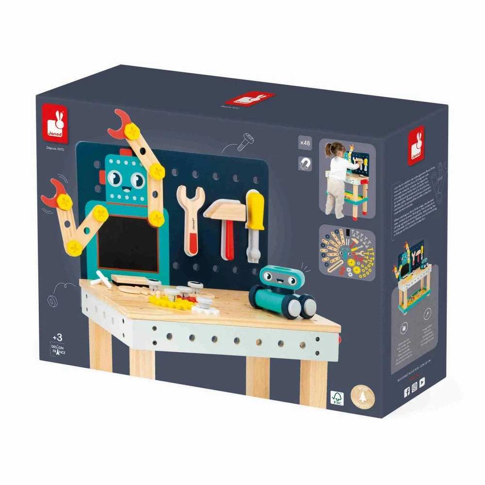 Janod Brico'Kids - Big Robot DIY Workbench