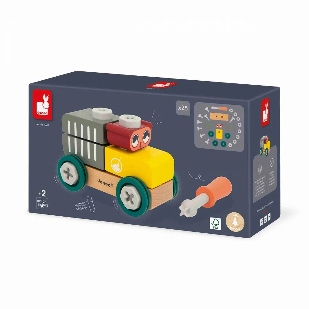 Janod Brico'Kids - DIY Car - Bear