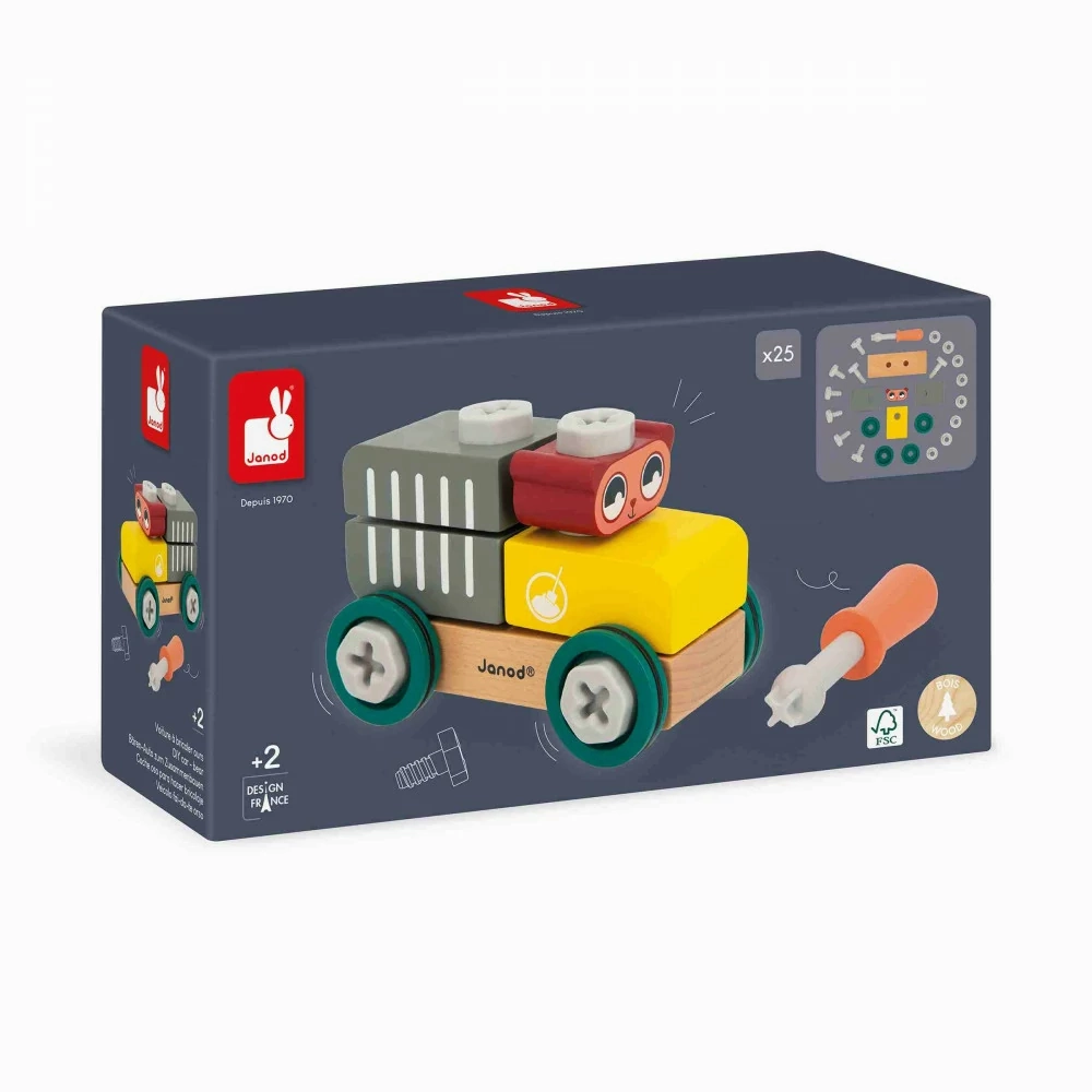 Janod Brico'Kids - DIY Car - Bear
