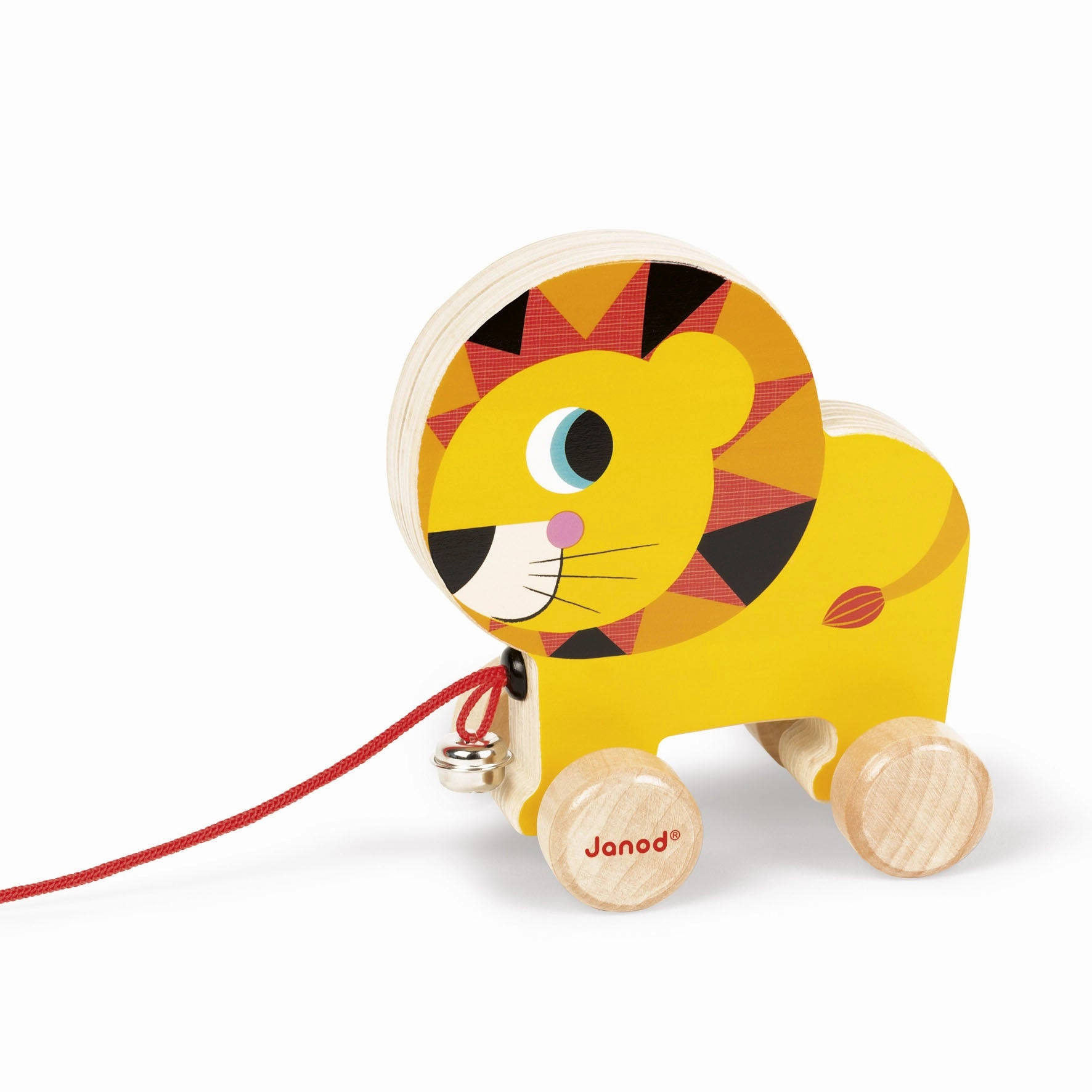 Janod Circus Pull Along Toy Lion