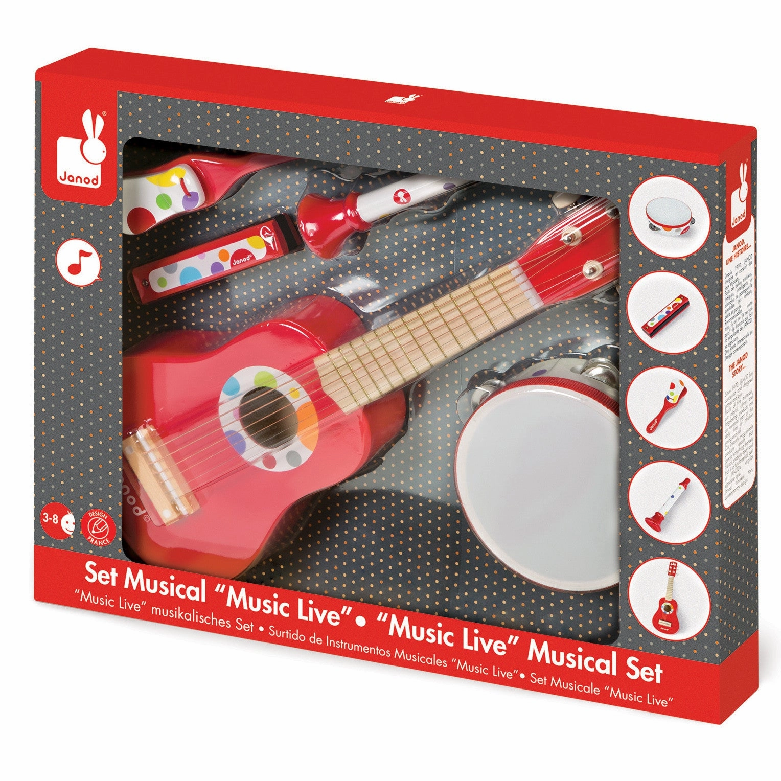 Janod Confetti Live Music Musical Set