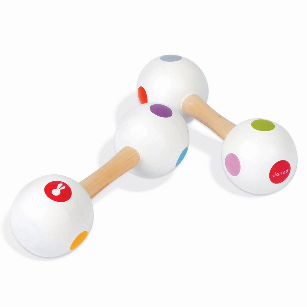 Janod Confetti Maracas Barbell