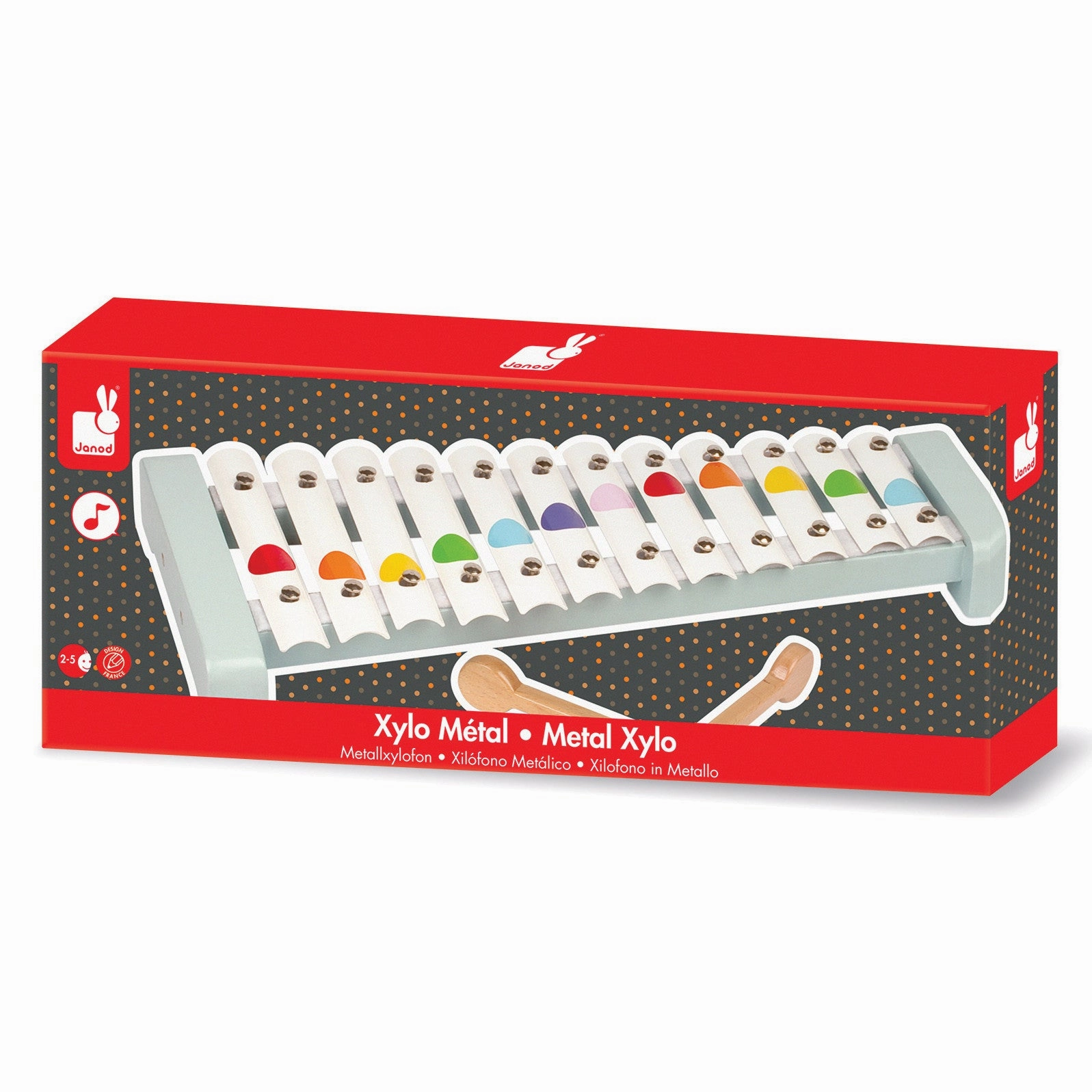 Janod Confetti Metal Xylophone