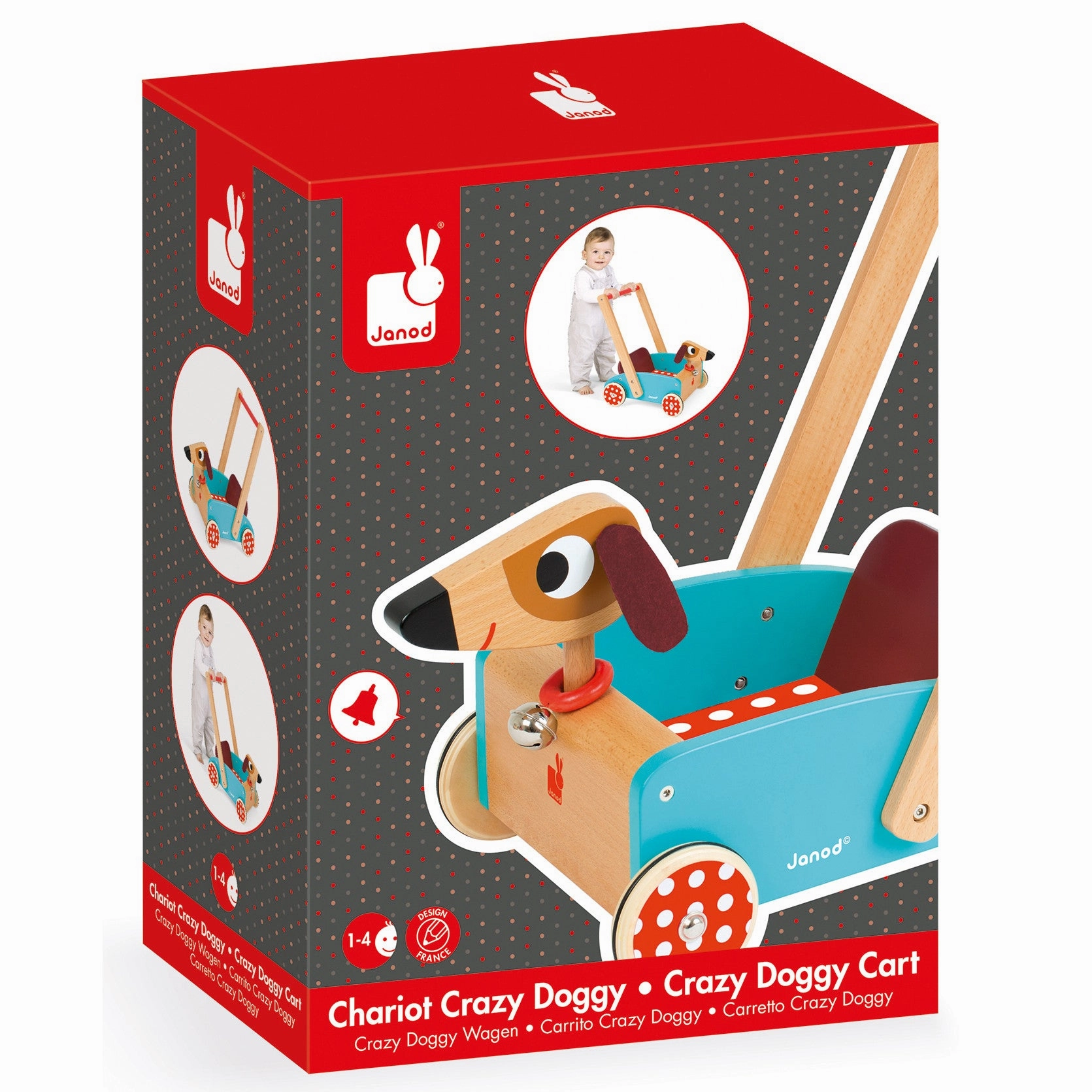 Janod Crazy Doggy Cart