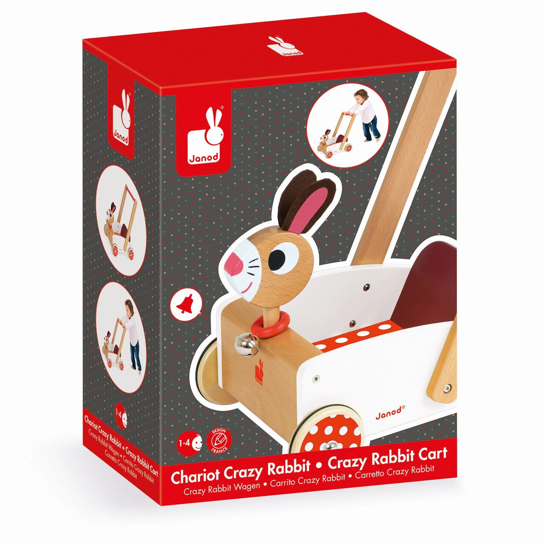 Janod Crazy Rabbit Baby Walker
