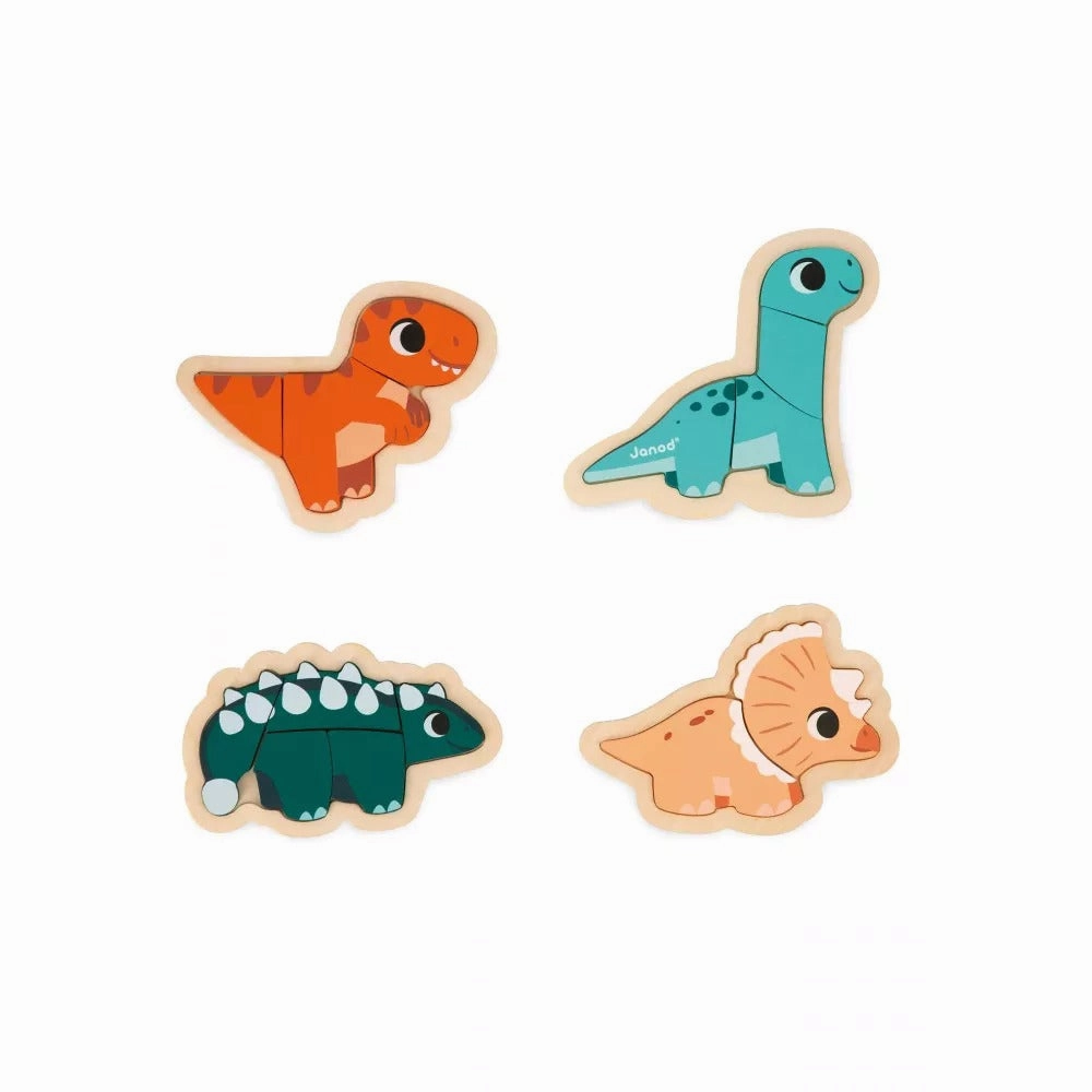 Janod Dino 4 Progressive Puzzles Dino