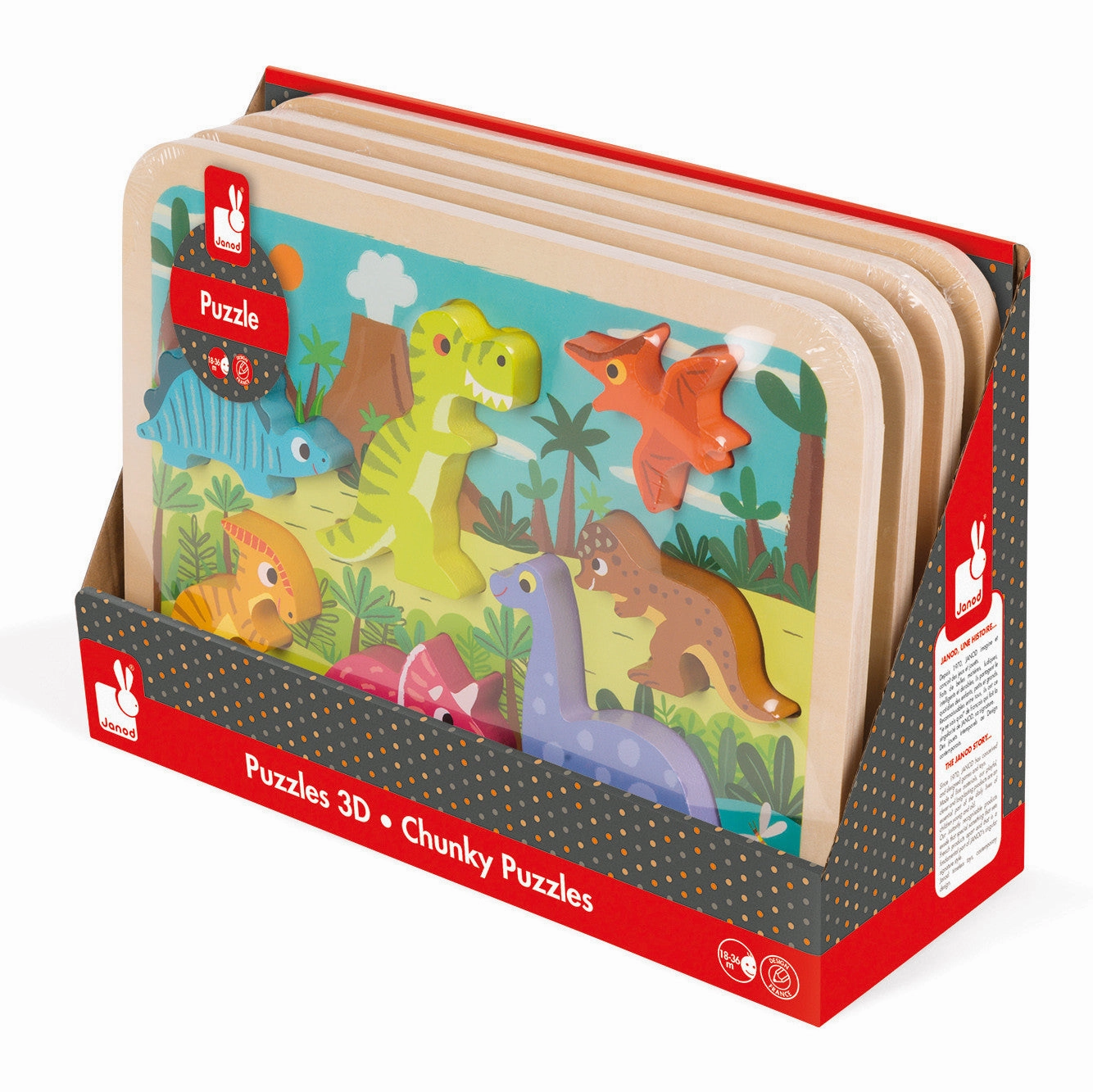 Janod Dinosaurs Chunky Puzzle